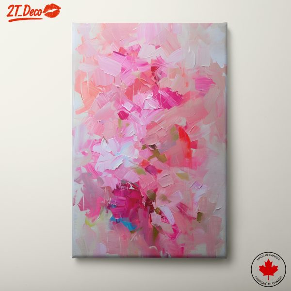 Colorful Abstract Cloud Art with Pink Hues