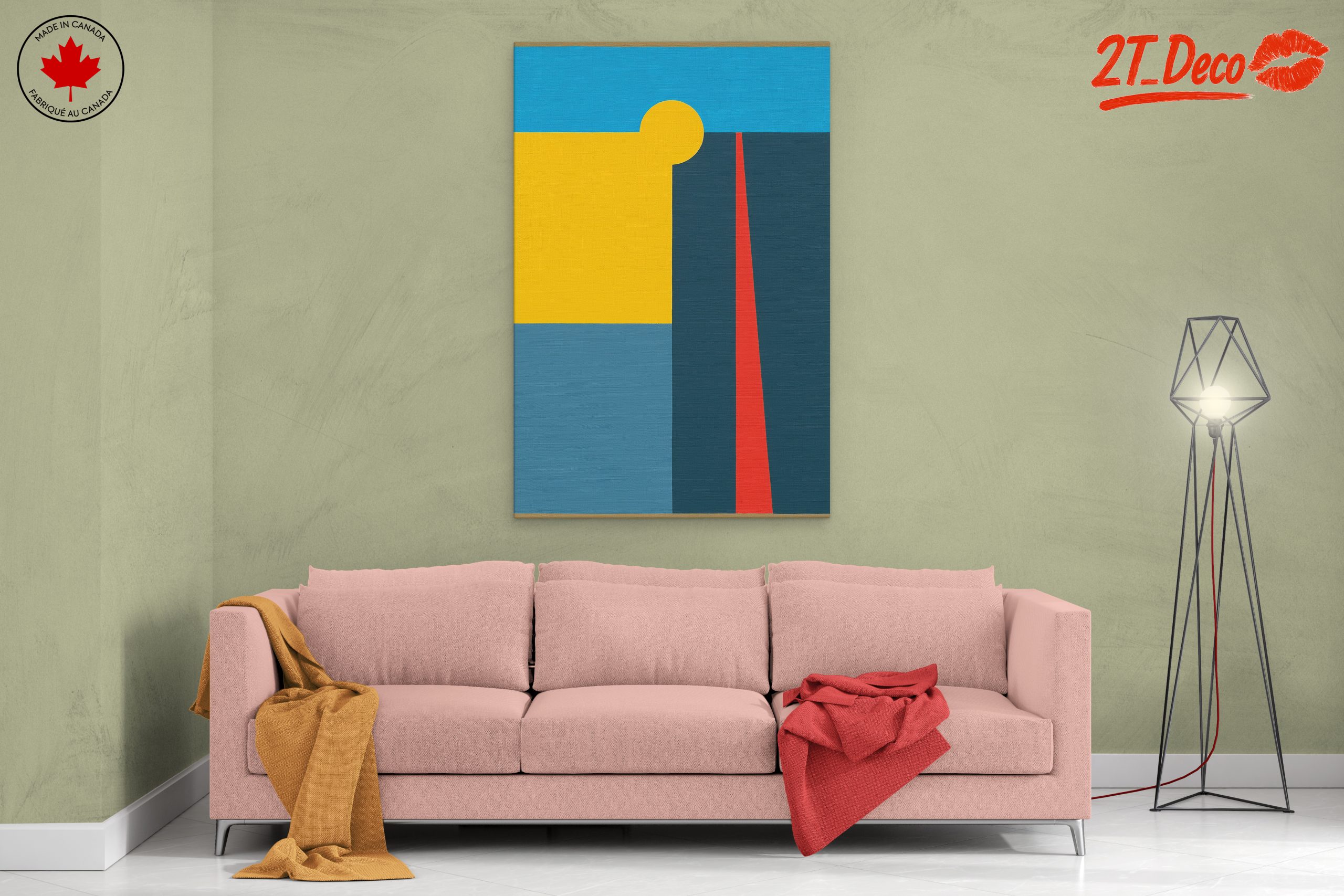 Bold Geometric Abstract Art 3 - Image 2