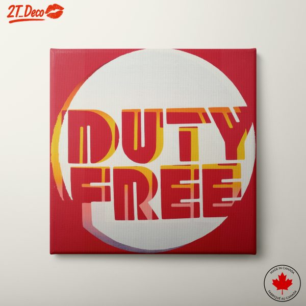 Bold Graphic Duty Free Typography Art
