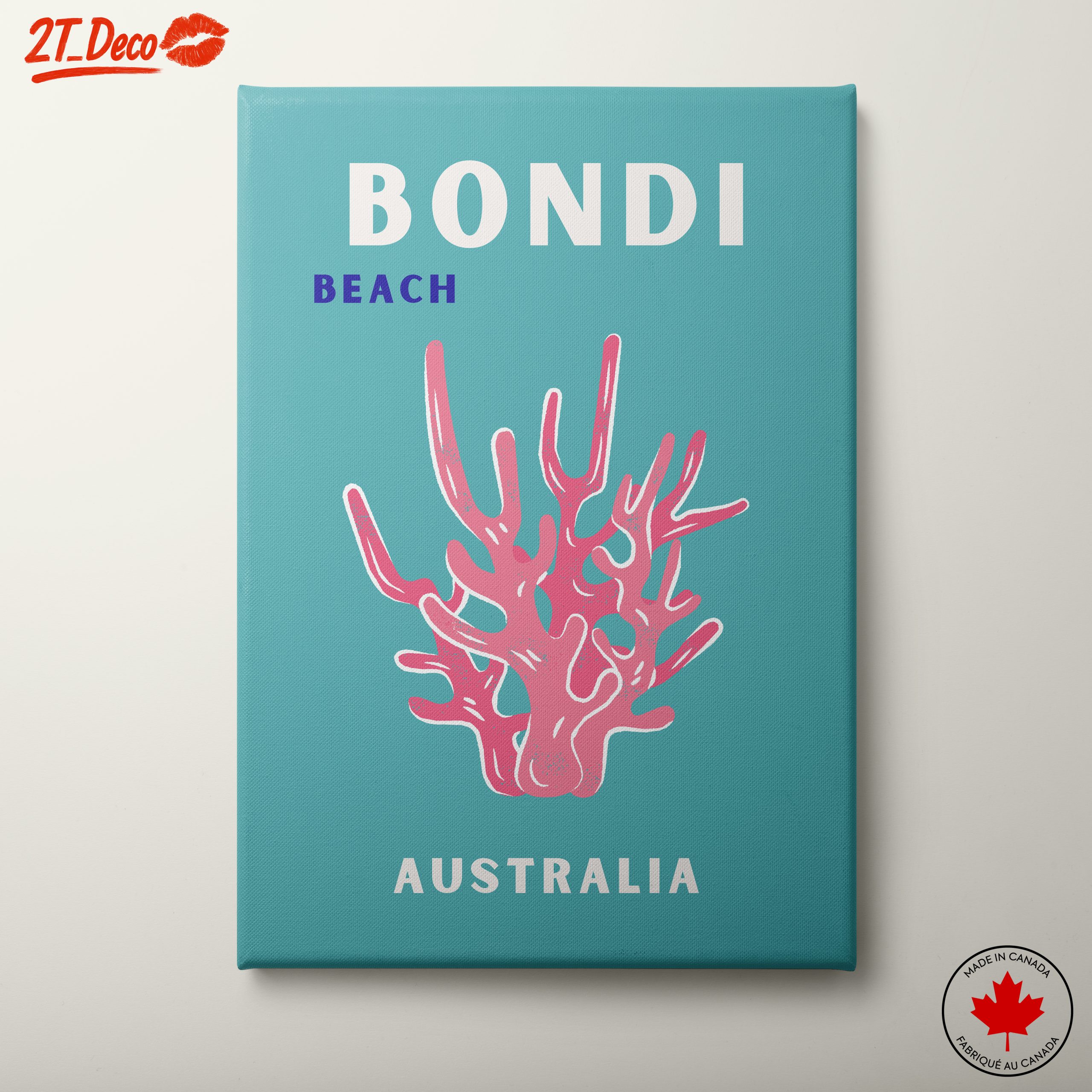 Bondi Beach Colors and Coral
