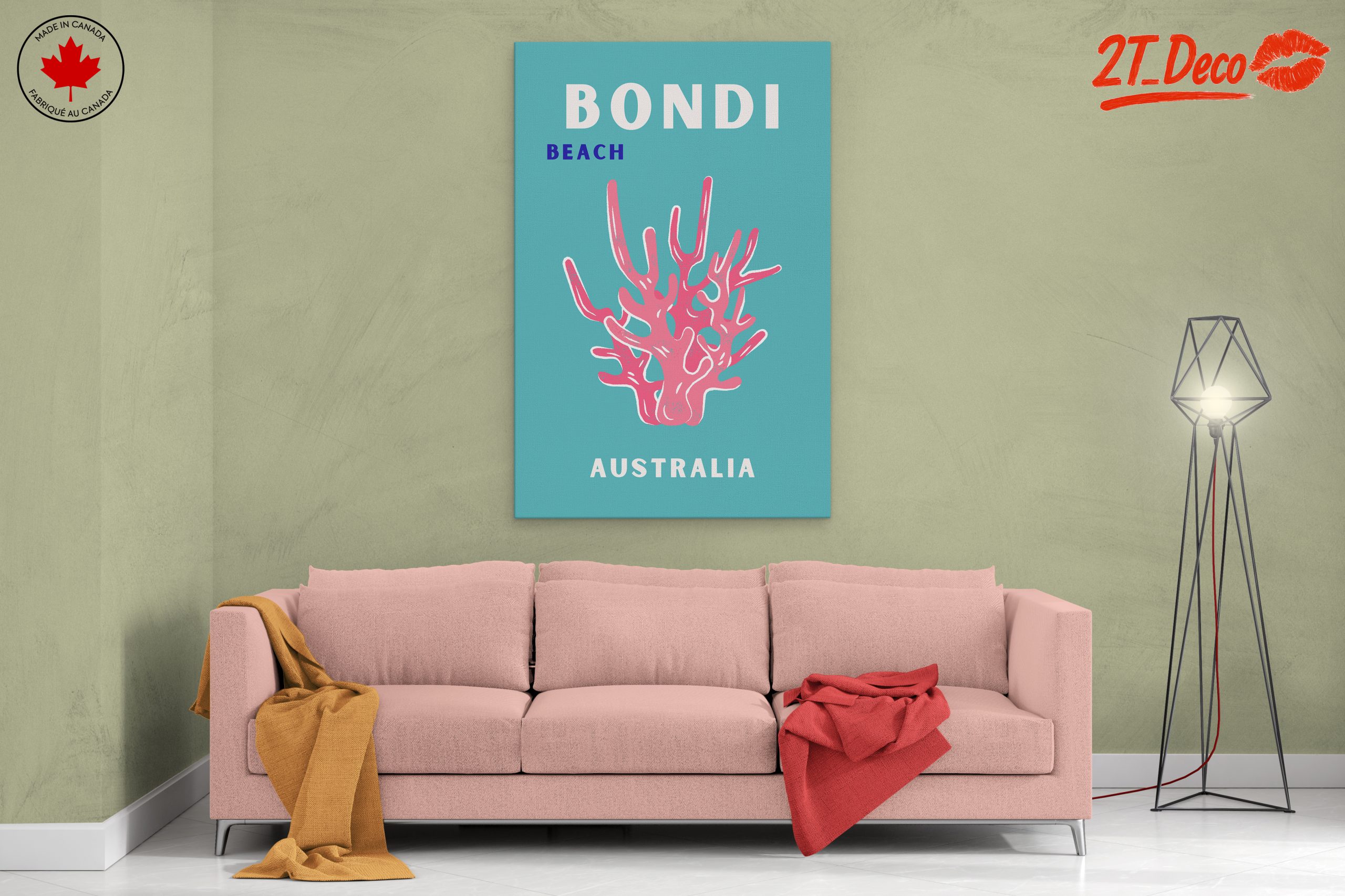 Bondi Beach Colors and Coral - Image 2