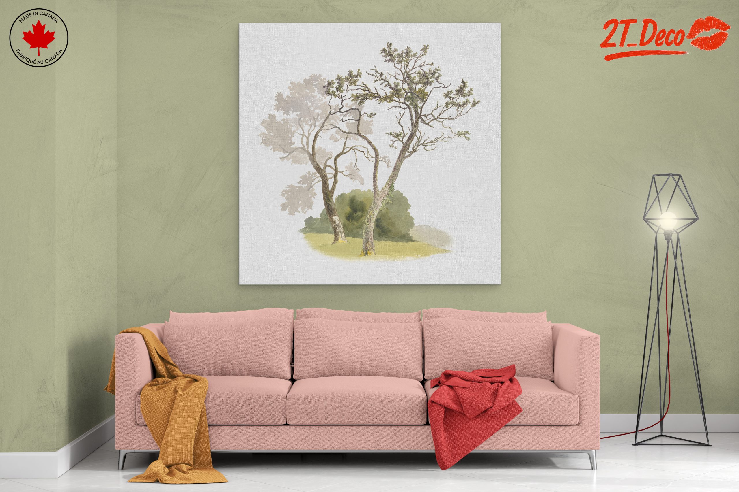 Serene Botanical Tree Landscape - Image 2