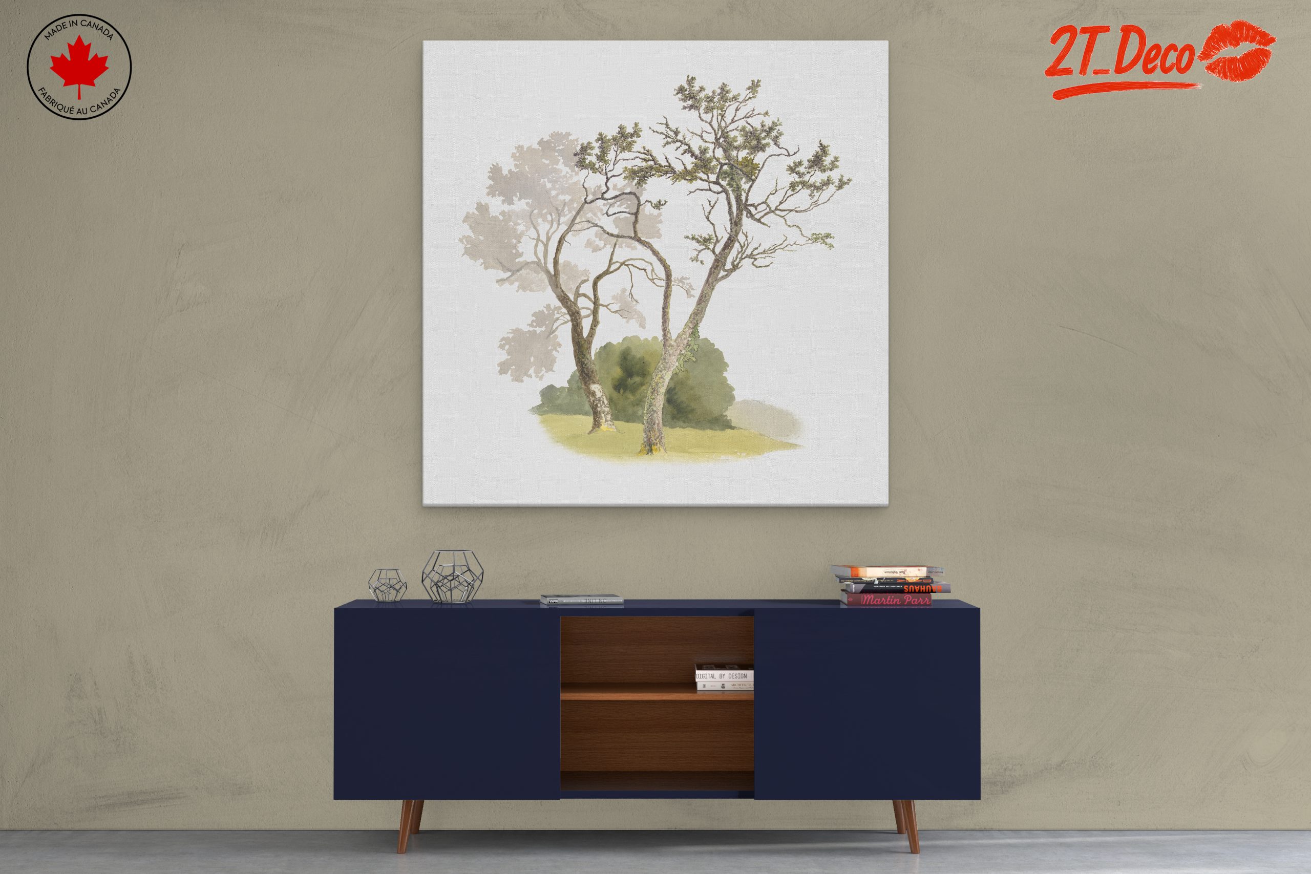 Serene Botanical Tree Landscape - Image 3