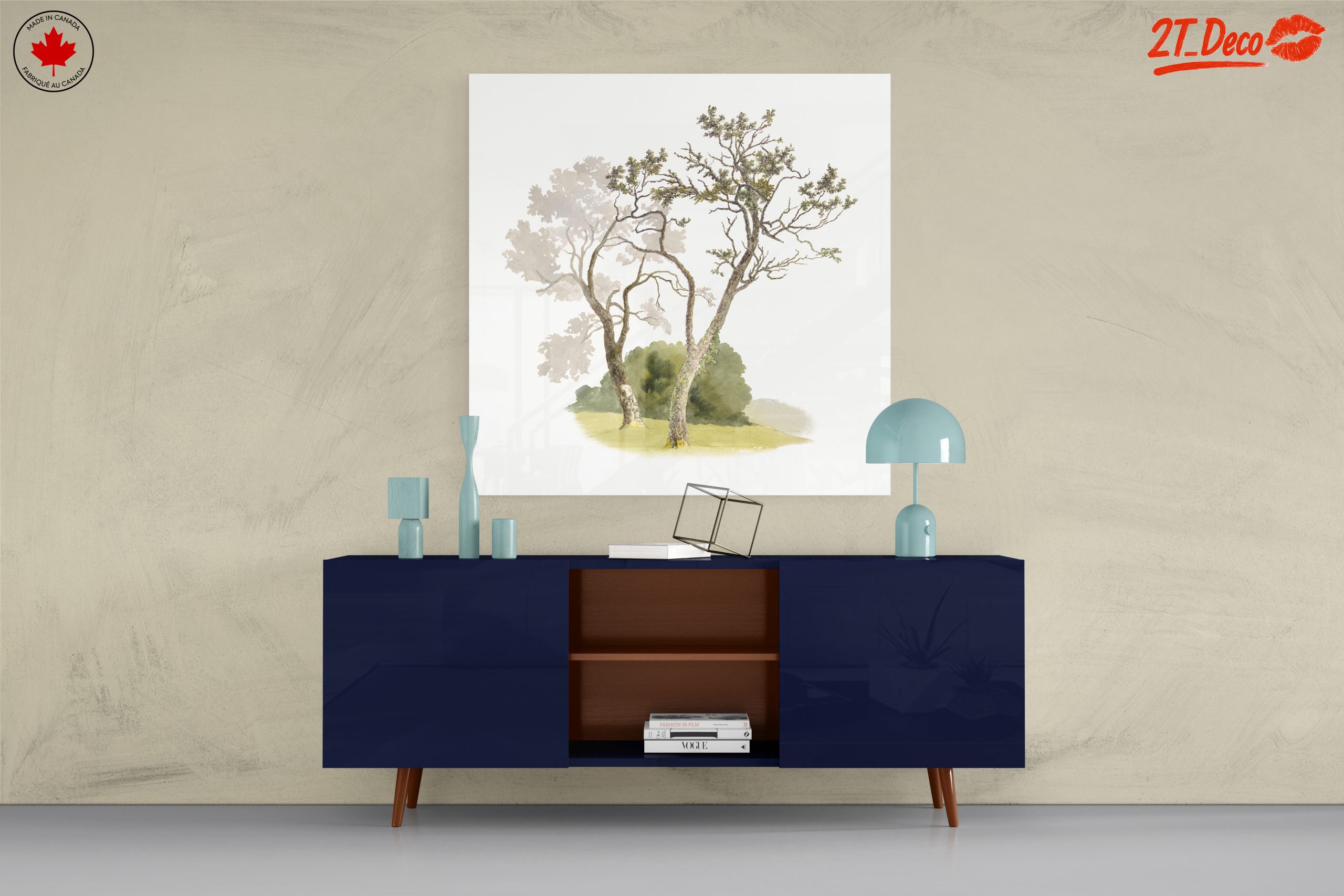 Serene Botanical Tree Landscape - Image 8