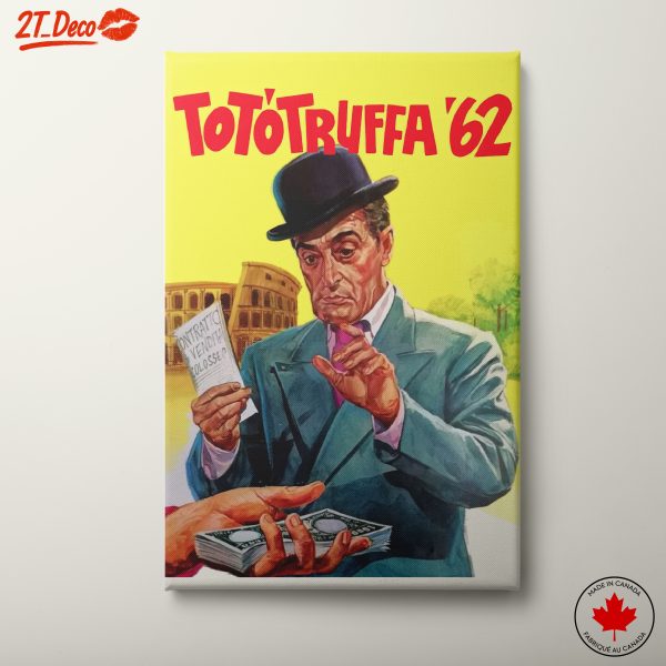 Vintage Movie Poster Art Featuring Totò