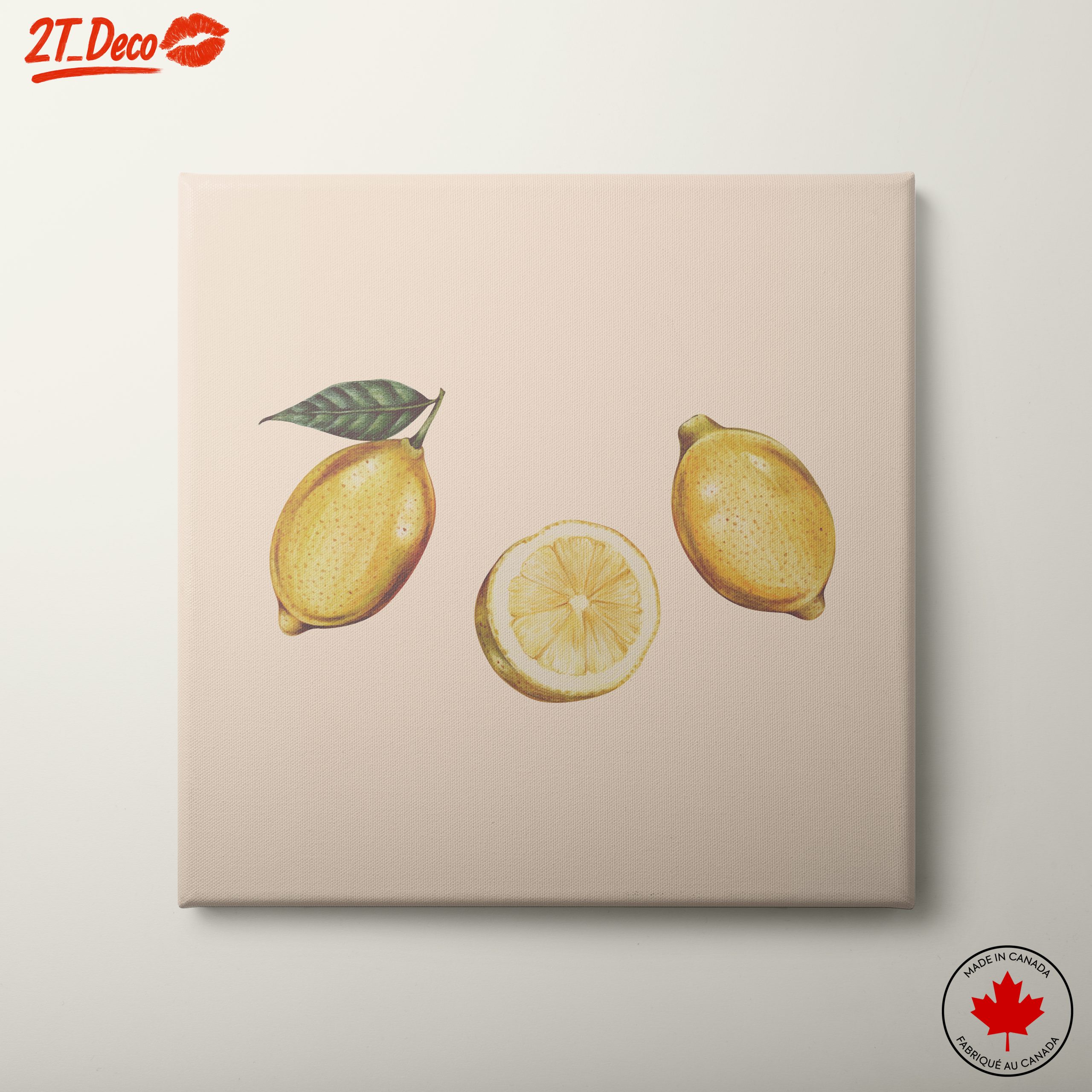 Artistic Abstract Lemons Composition