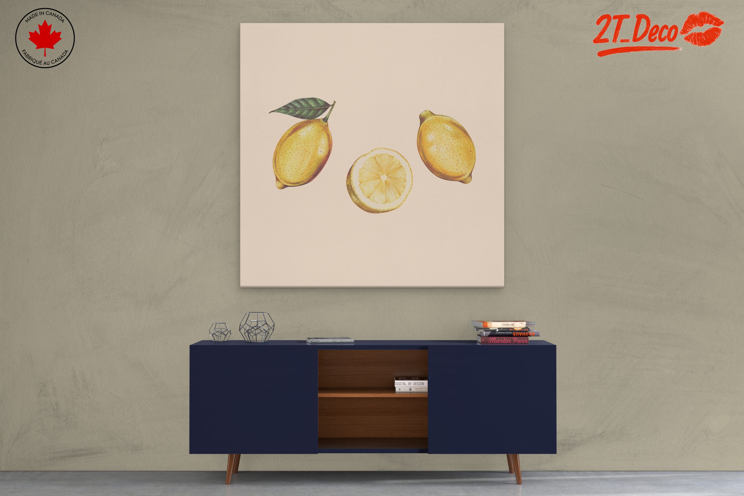 Artistic Abstract Lemons Composition - Image 3