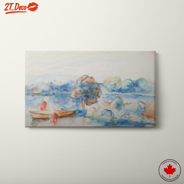 Serene Abstract Landscape with Boat