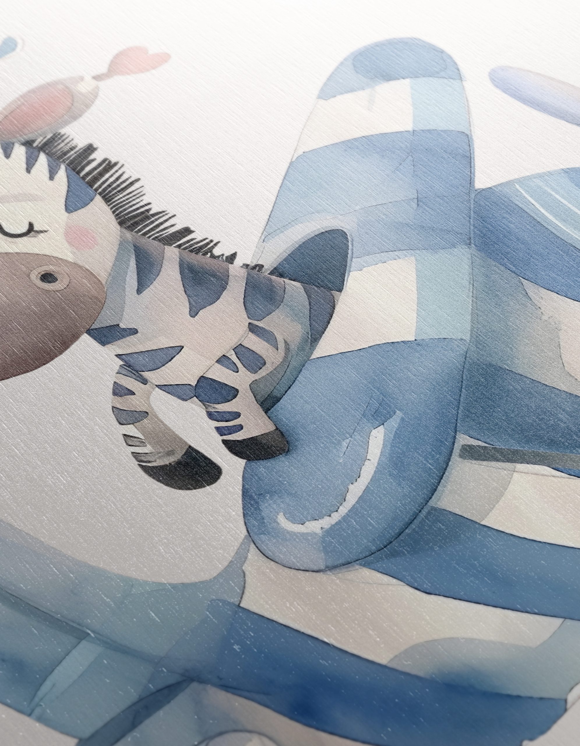 Whimsical Zebra Character in a Plane - Image 12