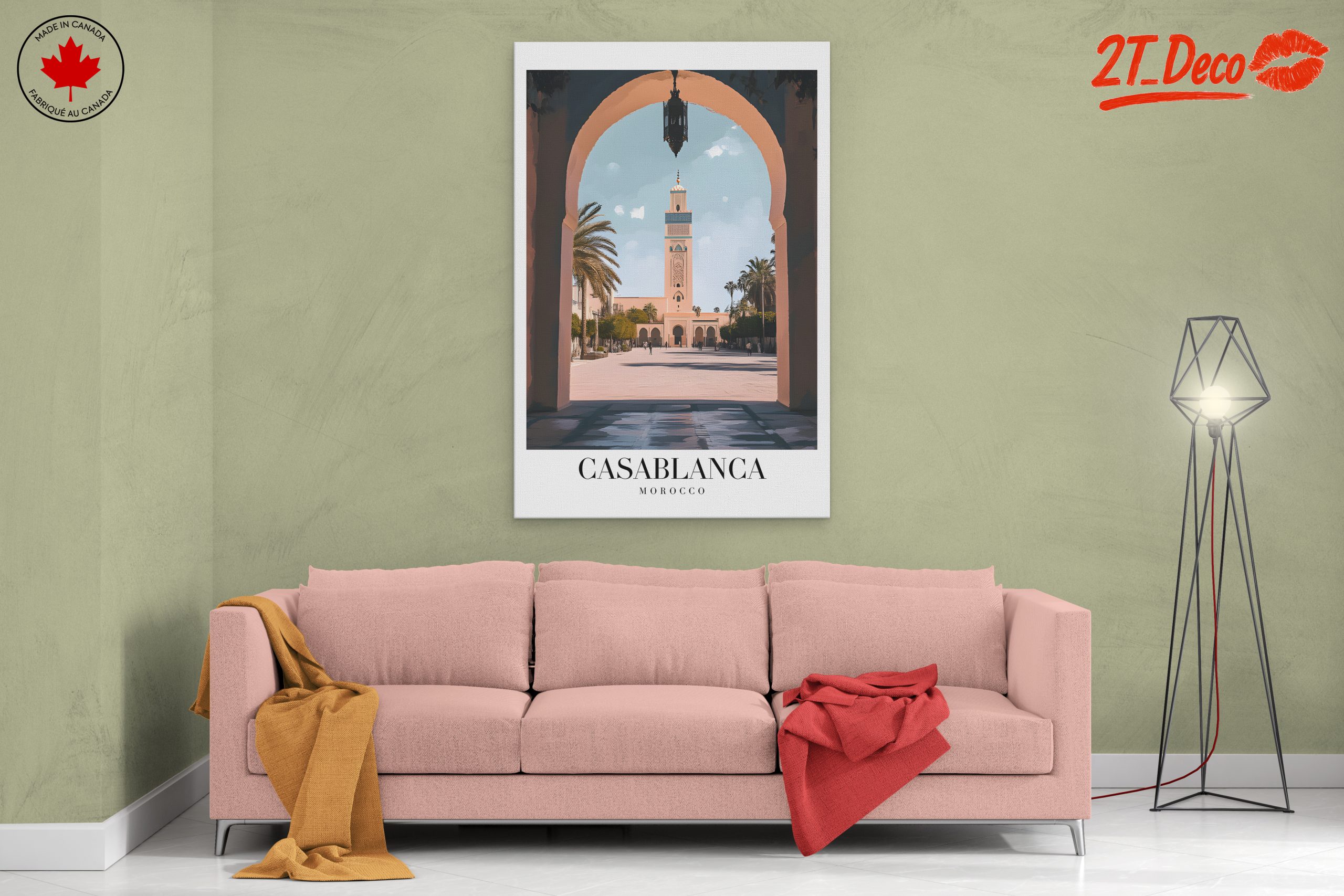 Casablanca Architectural Scene Art - Image 2
