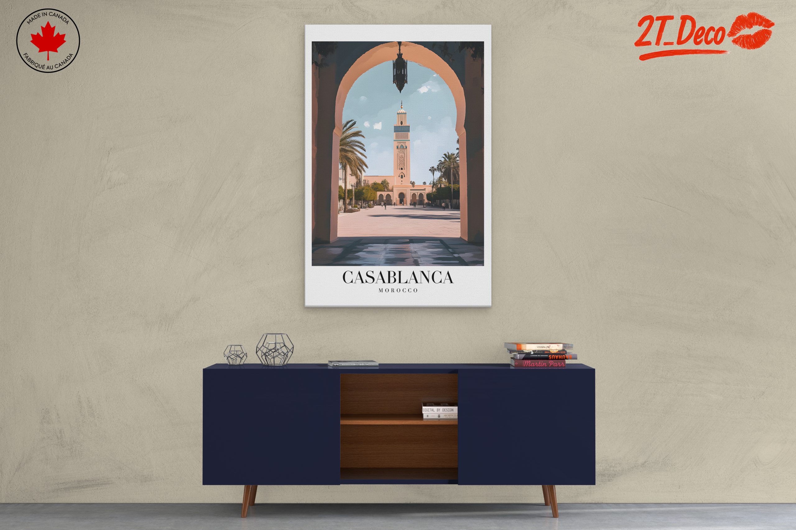 Casablanca Architectural Scene Art - Image 3