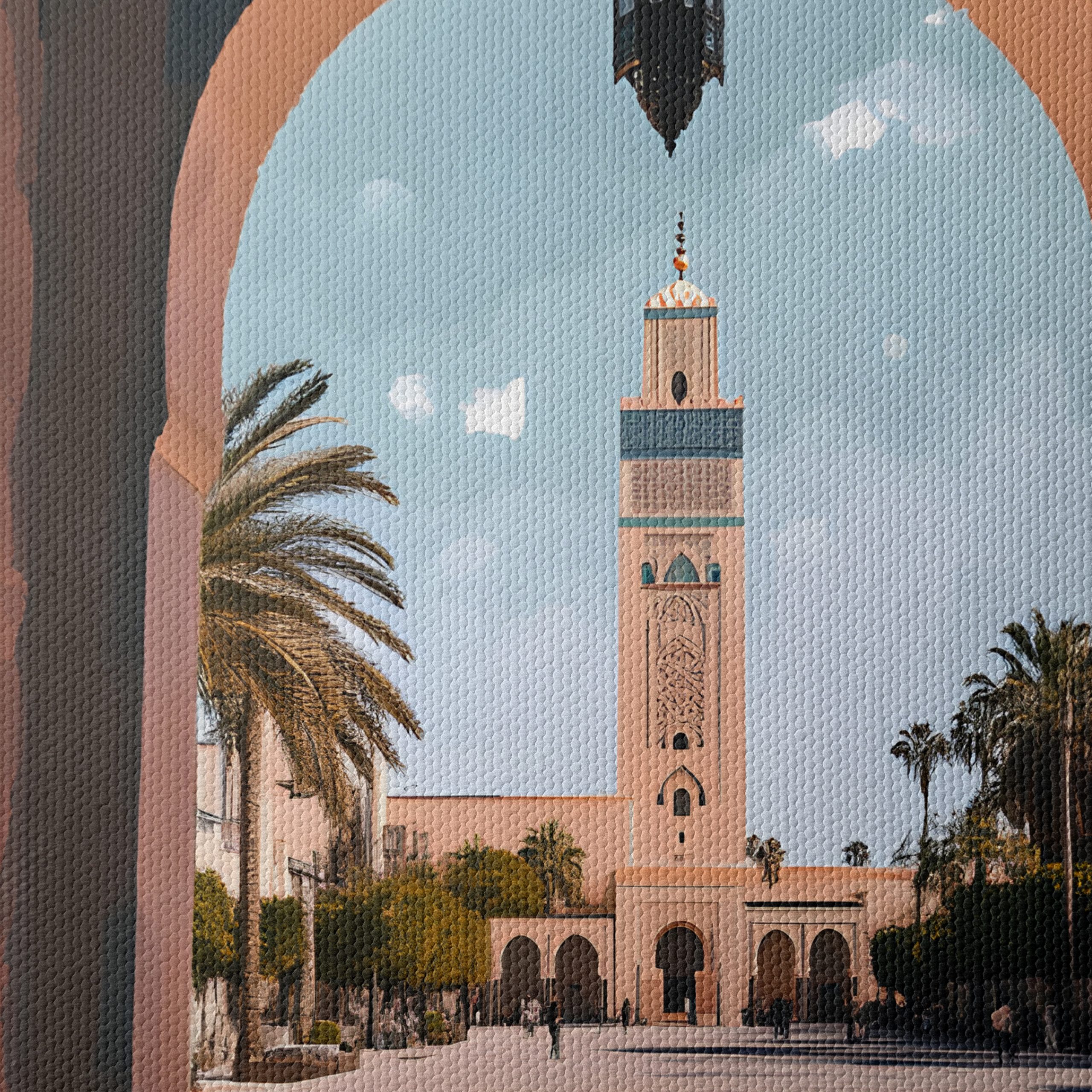 Casablanca Architectural Scene Art - Image 4