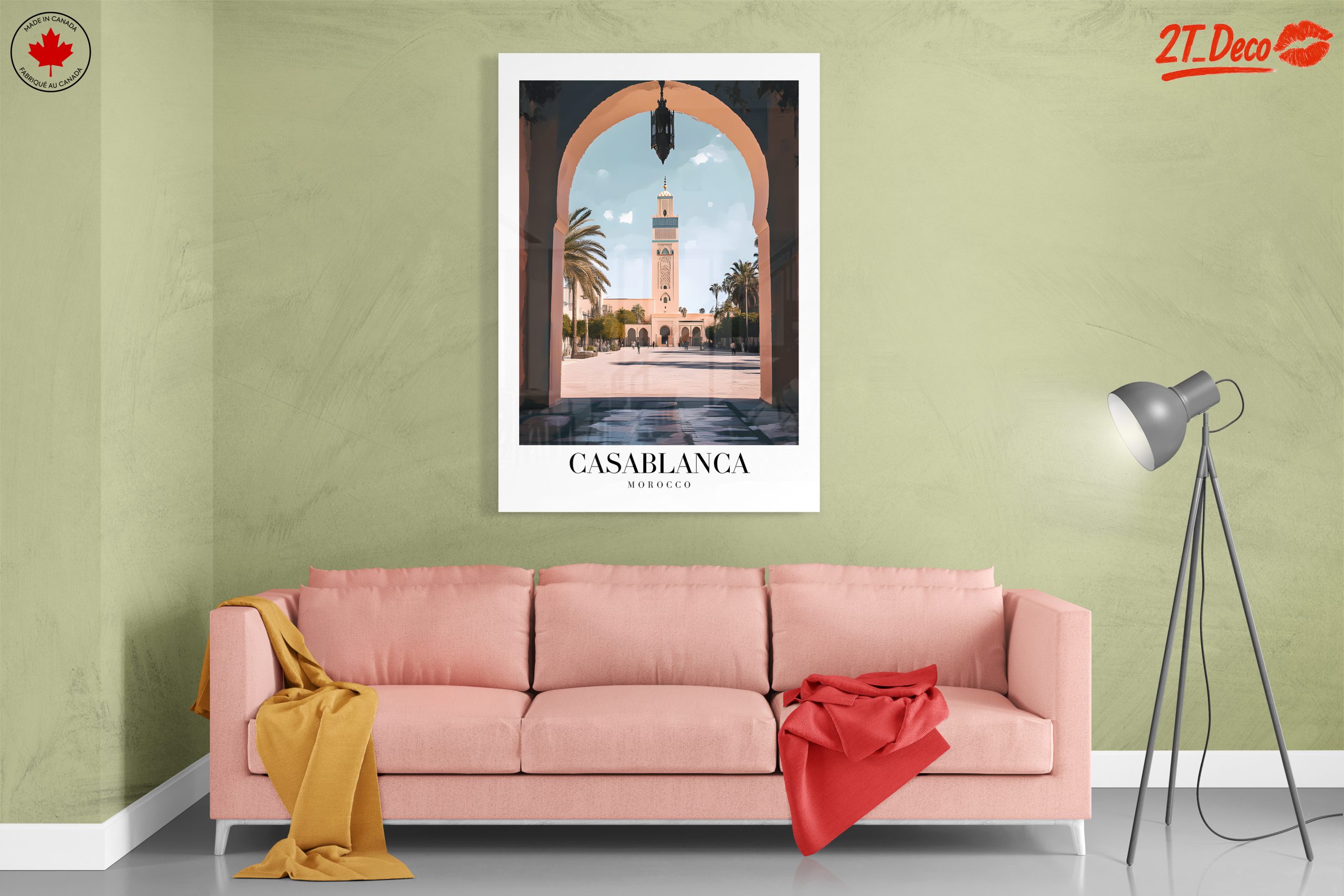 Casablanca Architectural Scene Art - Image 7