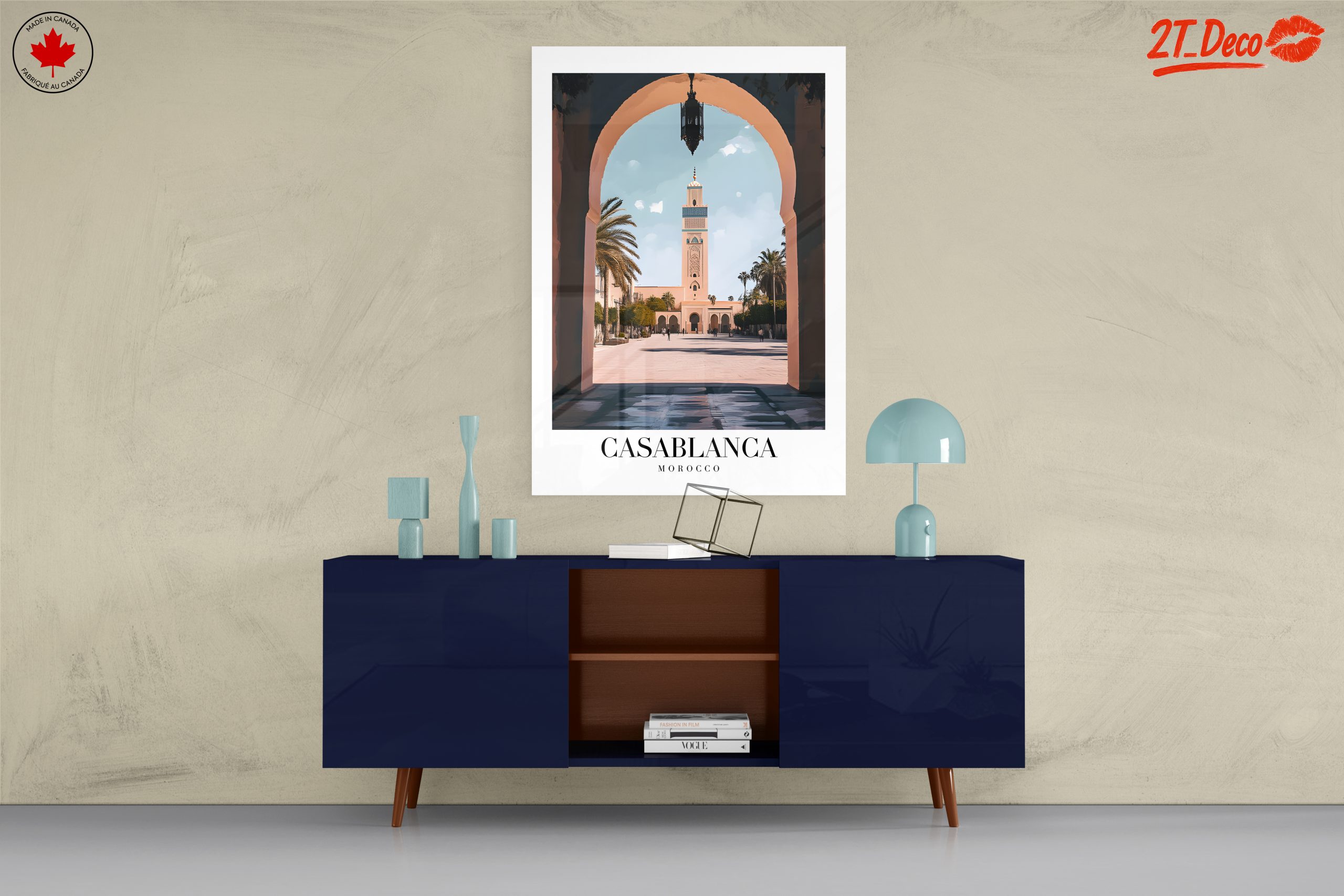 Casablanca Architectural Scene Art - Image 8