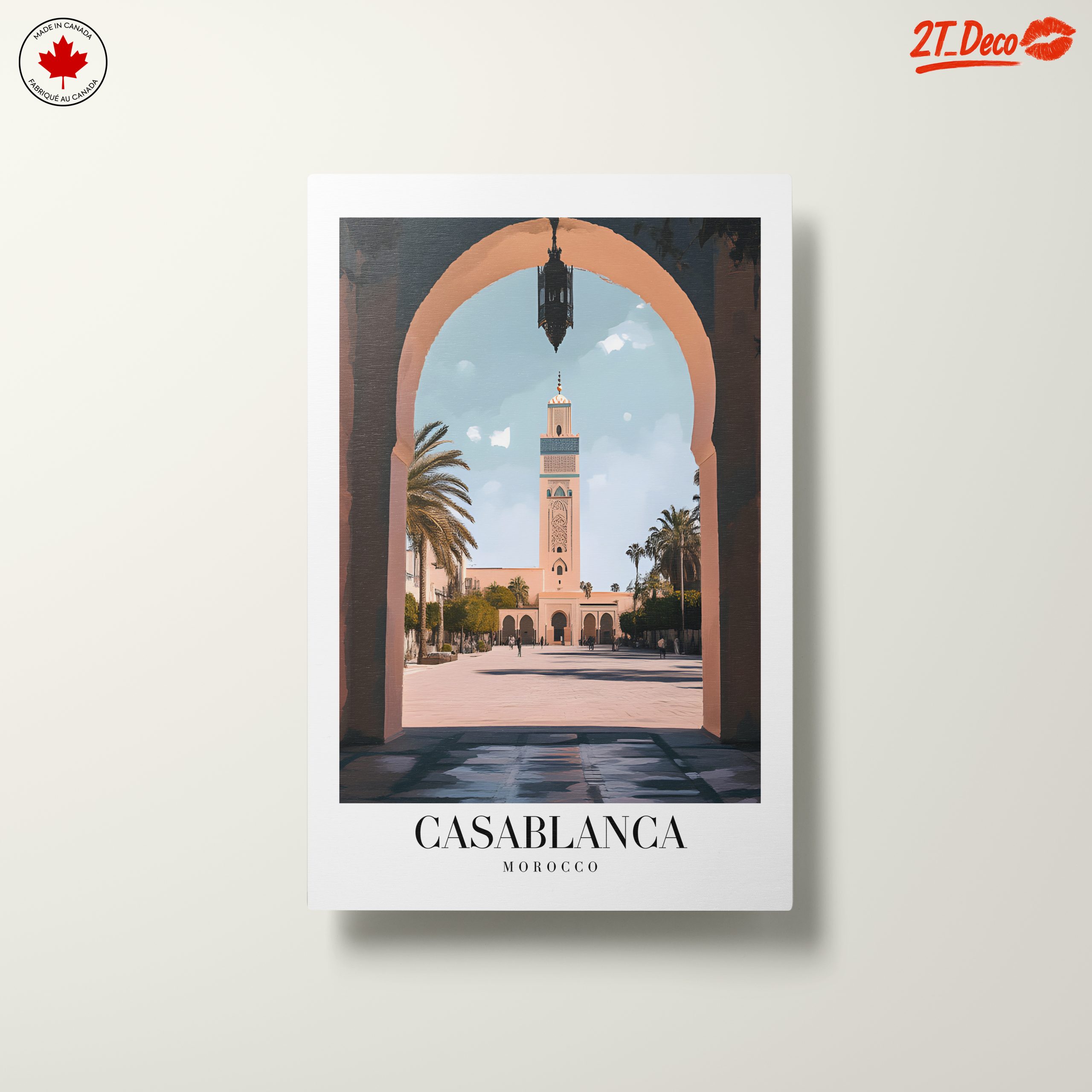 Casablanca Architectural Scene Art - Image 10