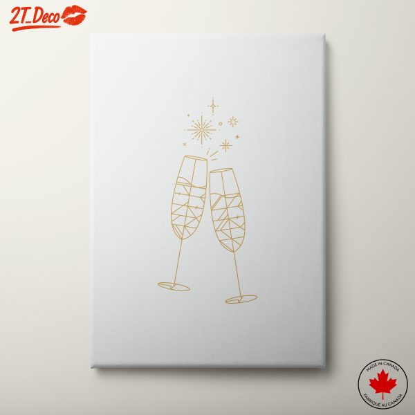 Champagne Toast Celebration Art