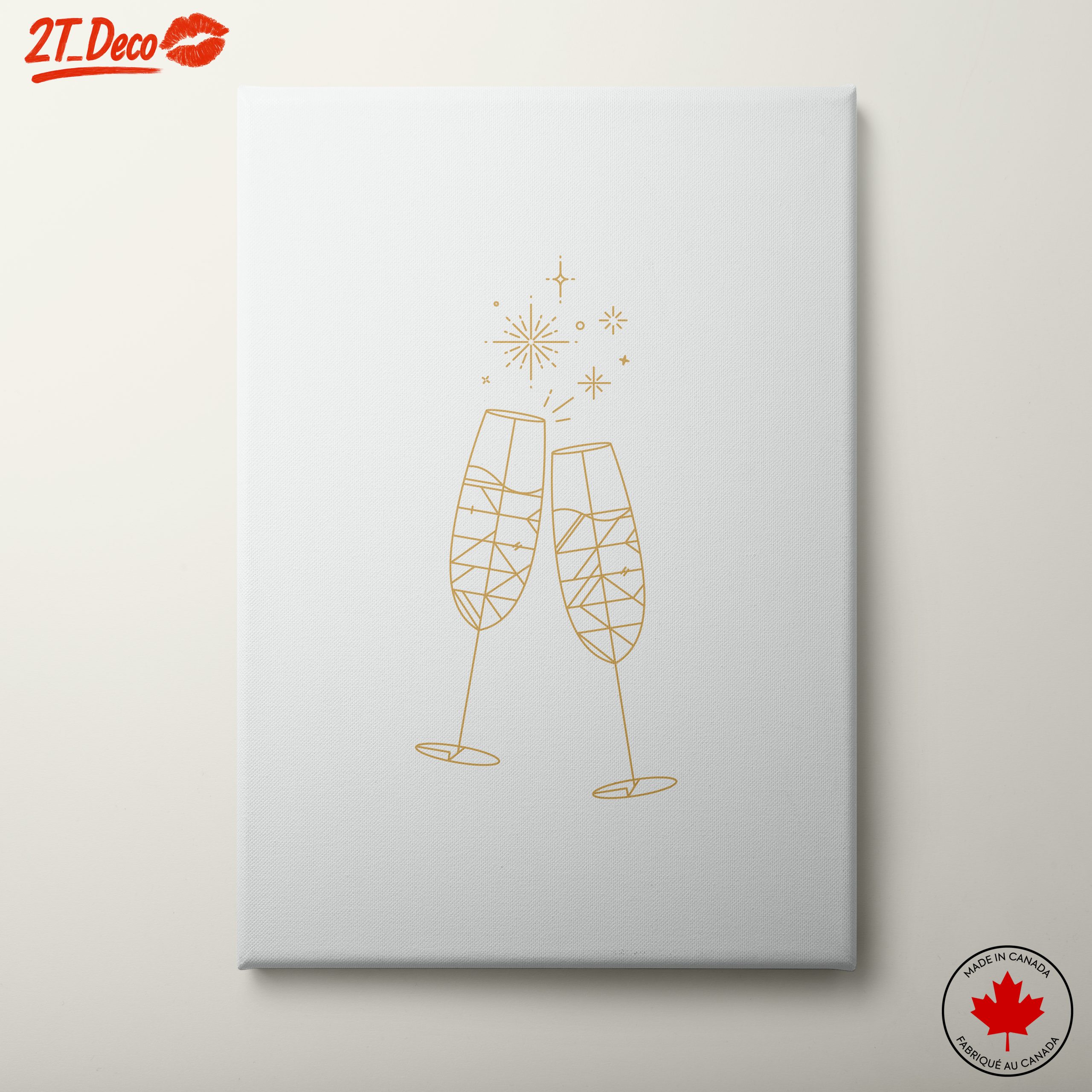 Champagne Toast Celebration Art