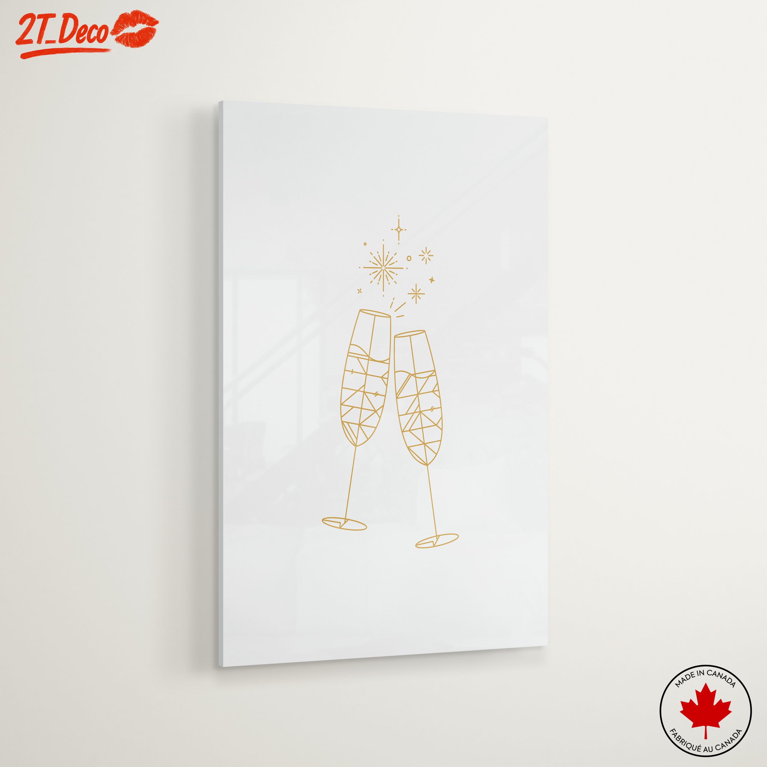 Champagne Toast Celebration Art - Image 6