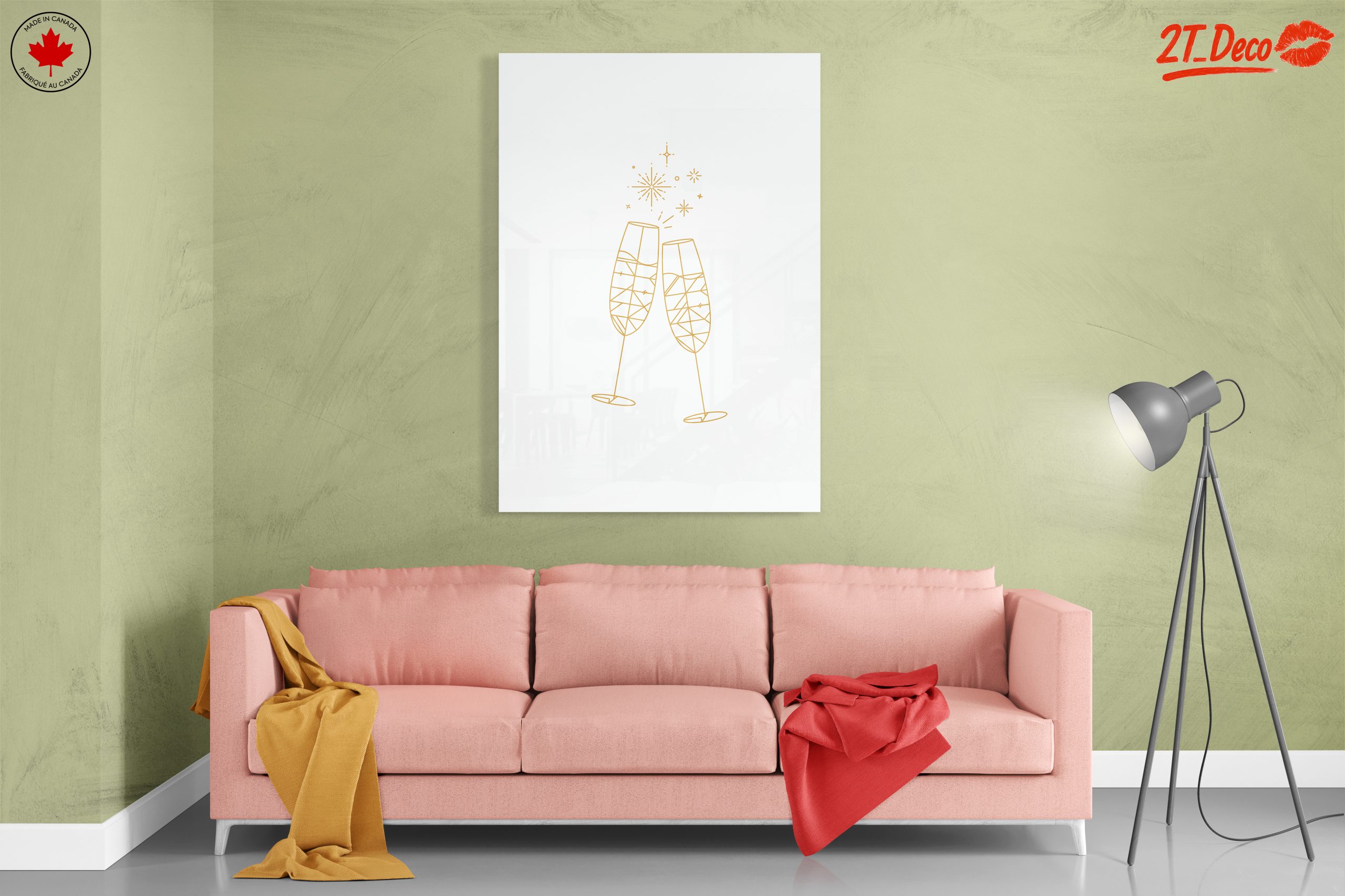 Champagne Toast Celebration Art - Image 7