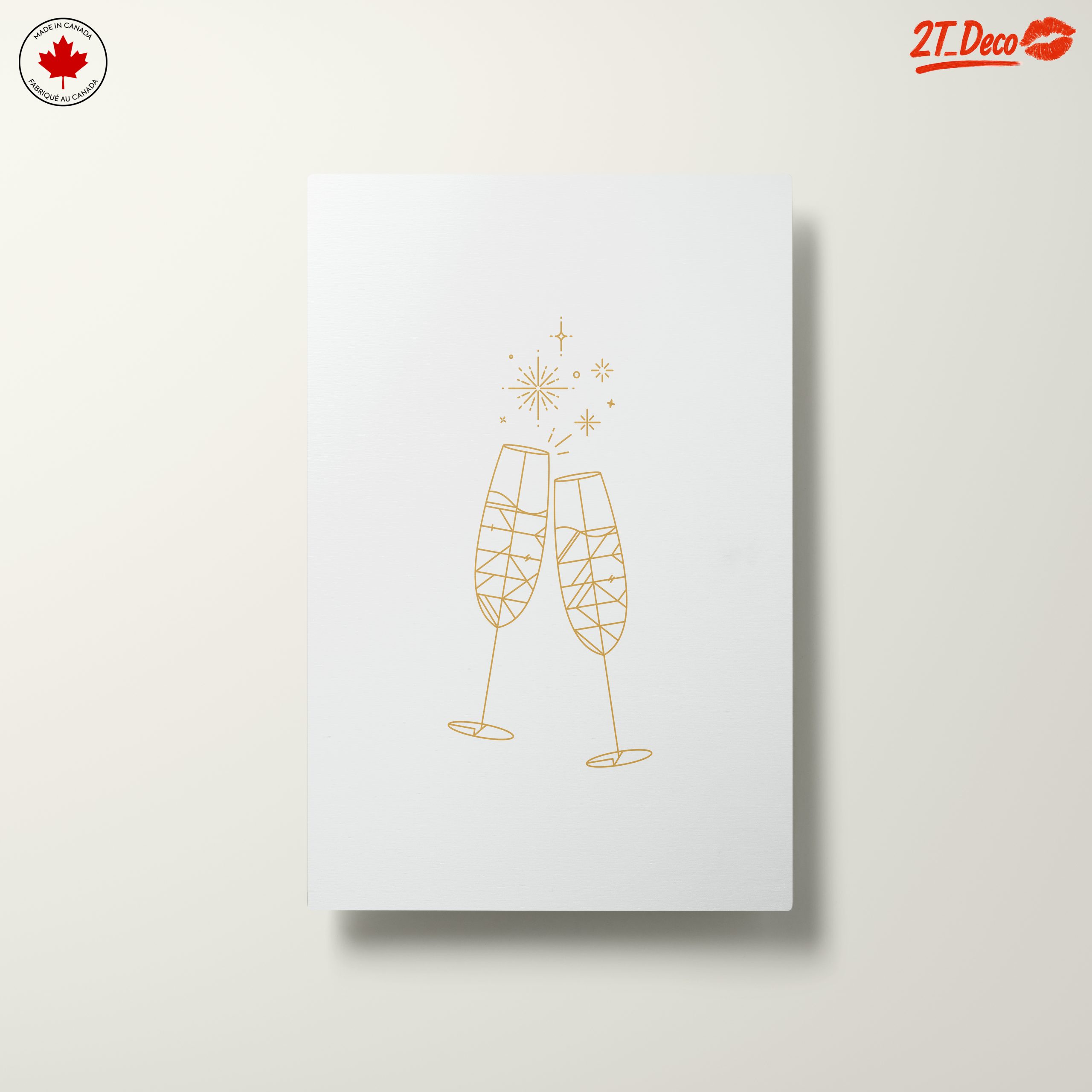 Champagne Toast Celebration Art - Image 10
