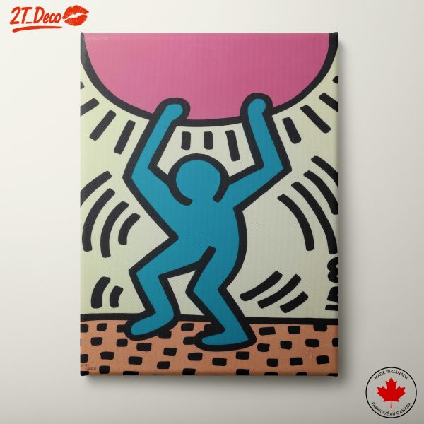 Vibrant Contemporary Pop Art with Dynamic Figures