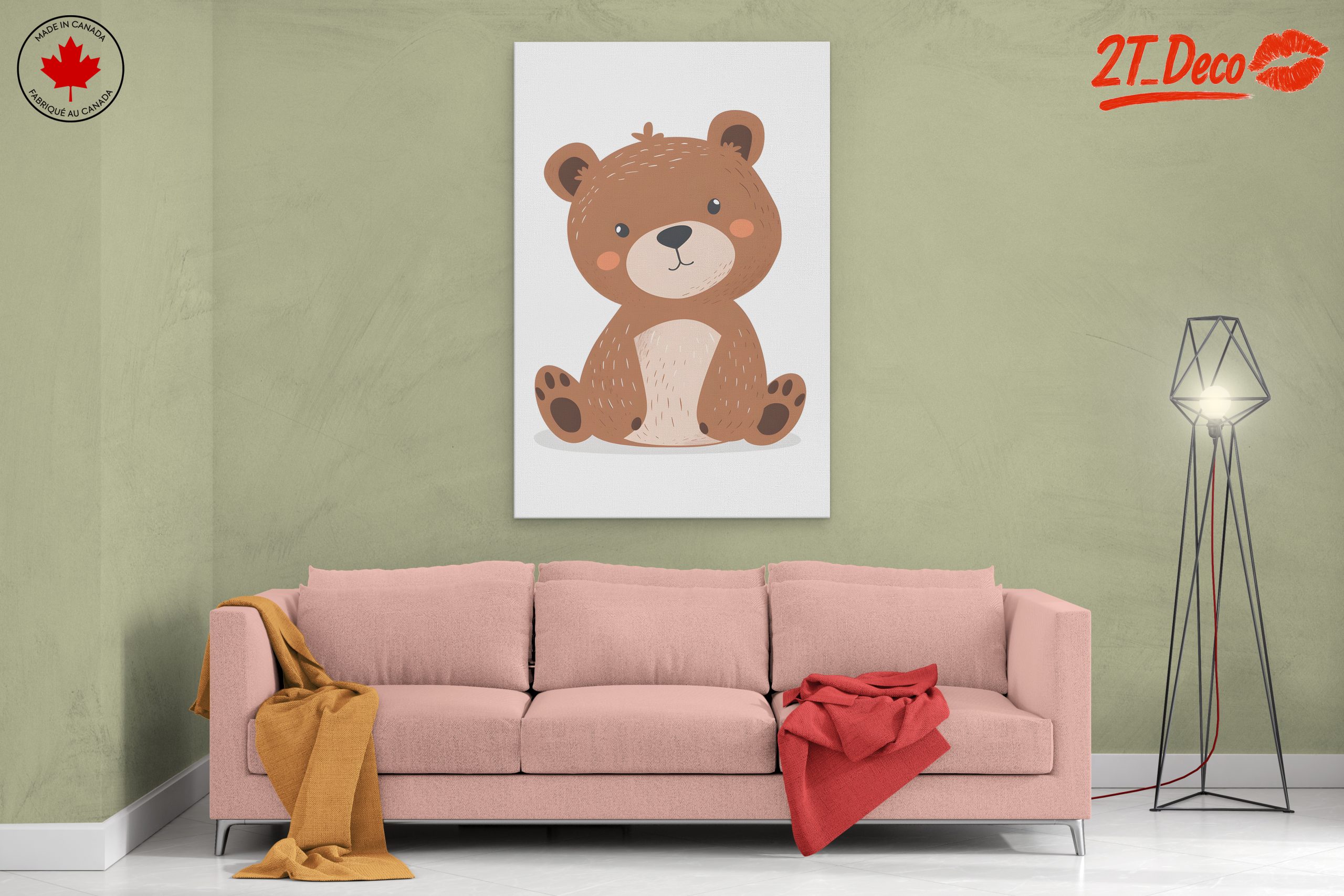 Adorable Bear Illustration Art - Image 2