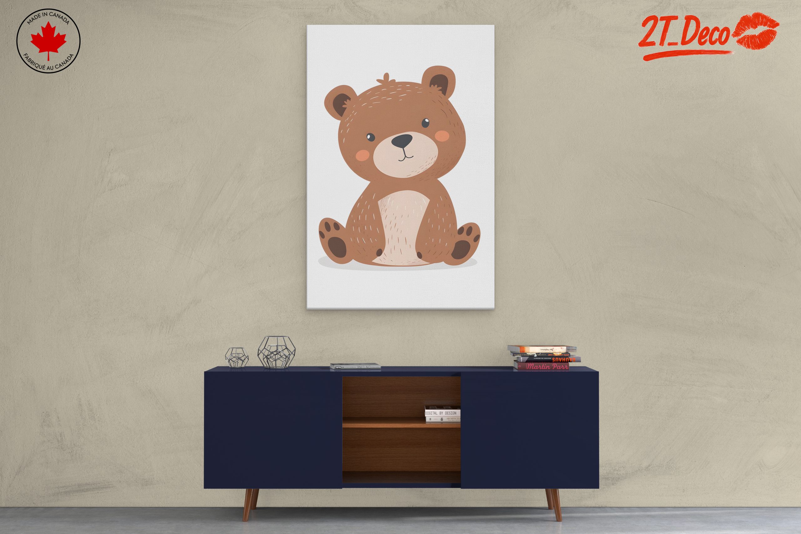 Adorable Bear Illustration Art - Image 3