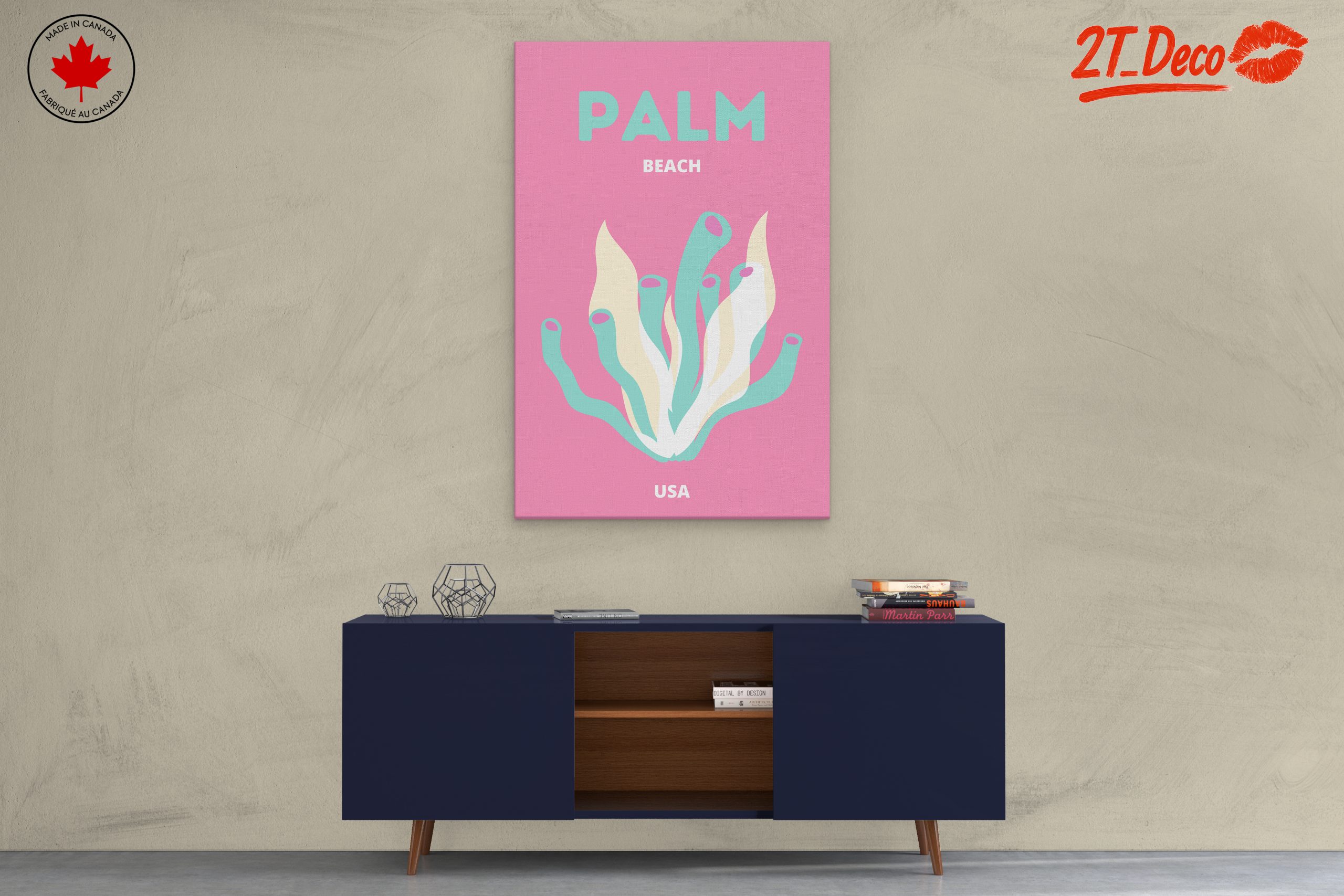 Stylized Botanical Illustration of Palm Beach - Image 3