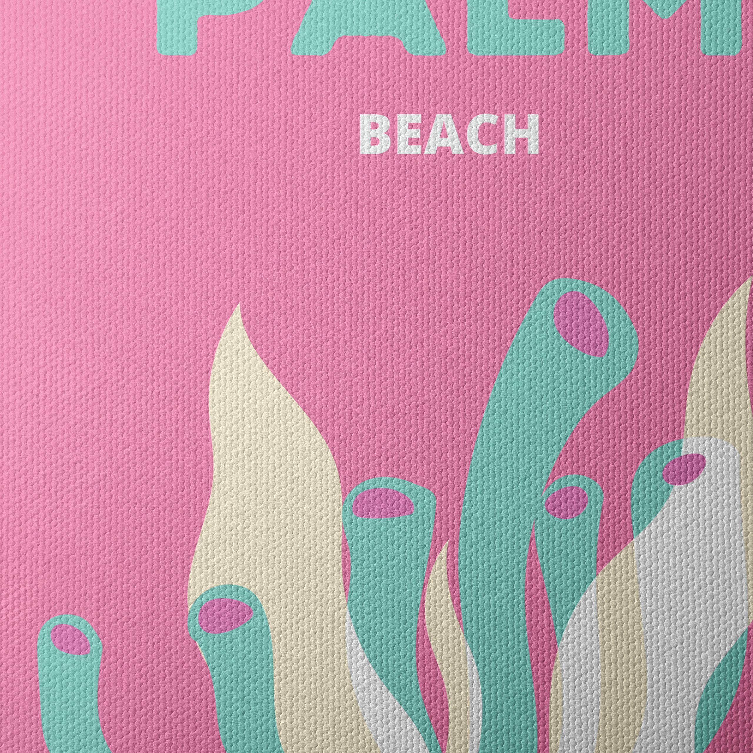 Stylized Botanical Illustration of Palm Beach - Image 4