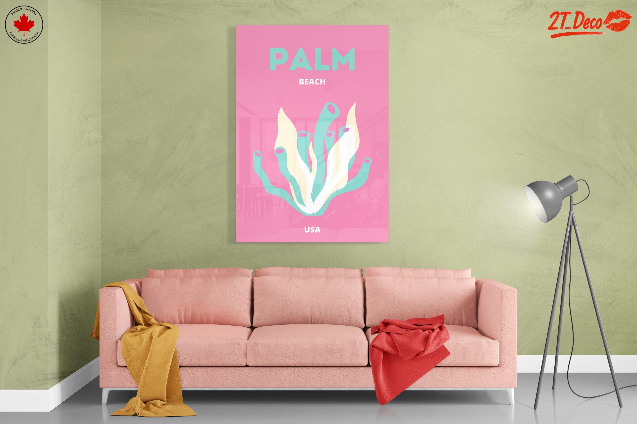 Stylized Botanical Illustration of Palm Beach - Image 7