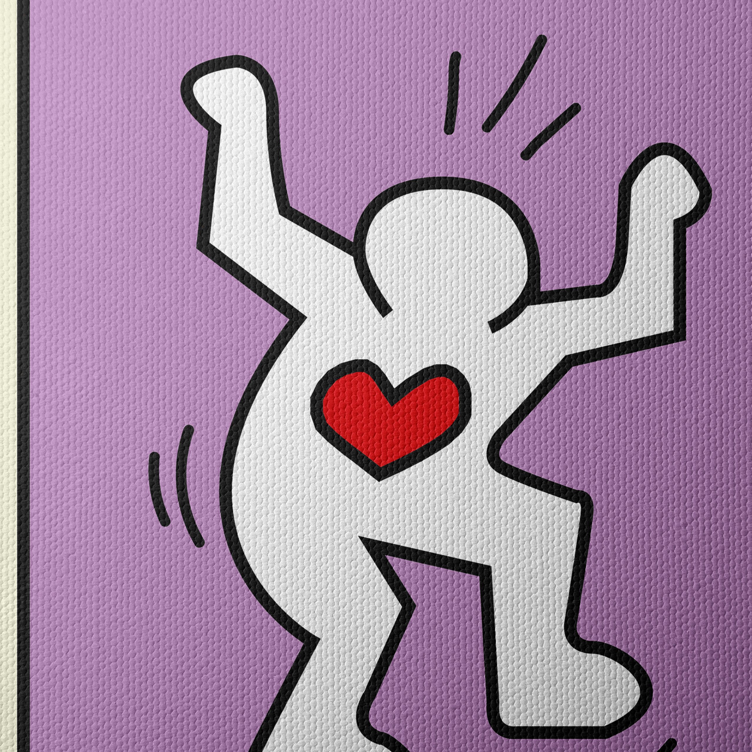 Colorful Contemporary Pop Art with Heart Motif - Image 4