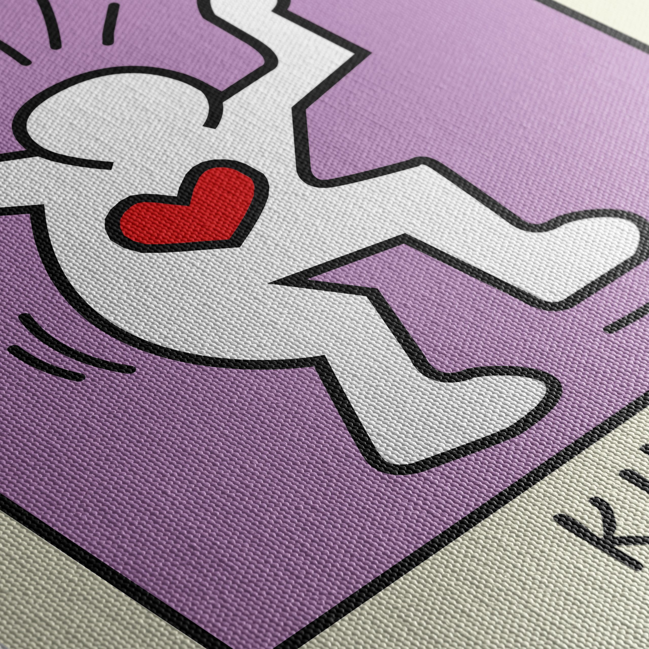 Colorful Contemporary Pop Art with Heart Motif - Image 5