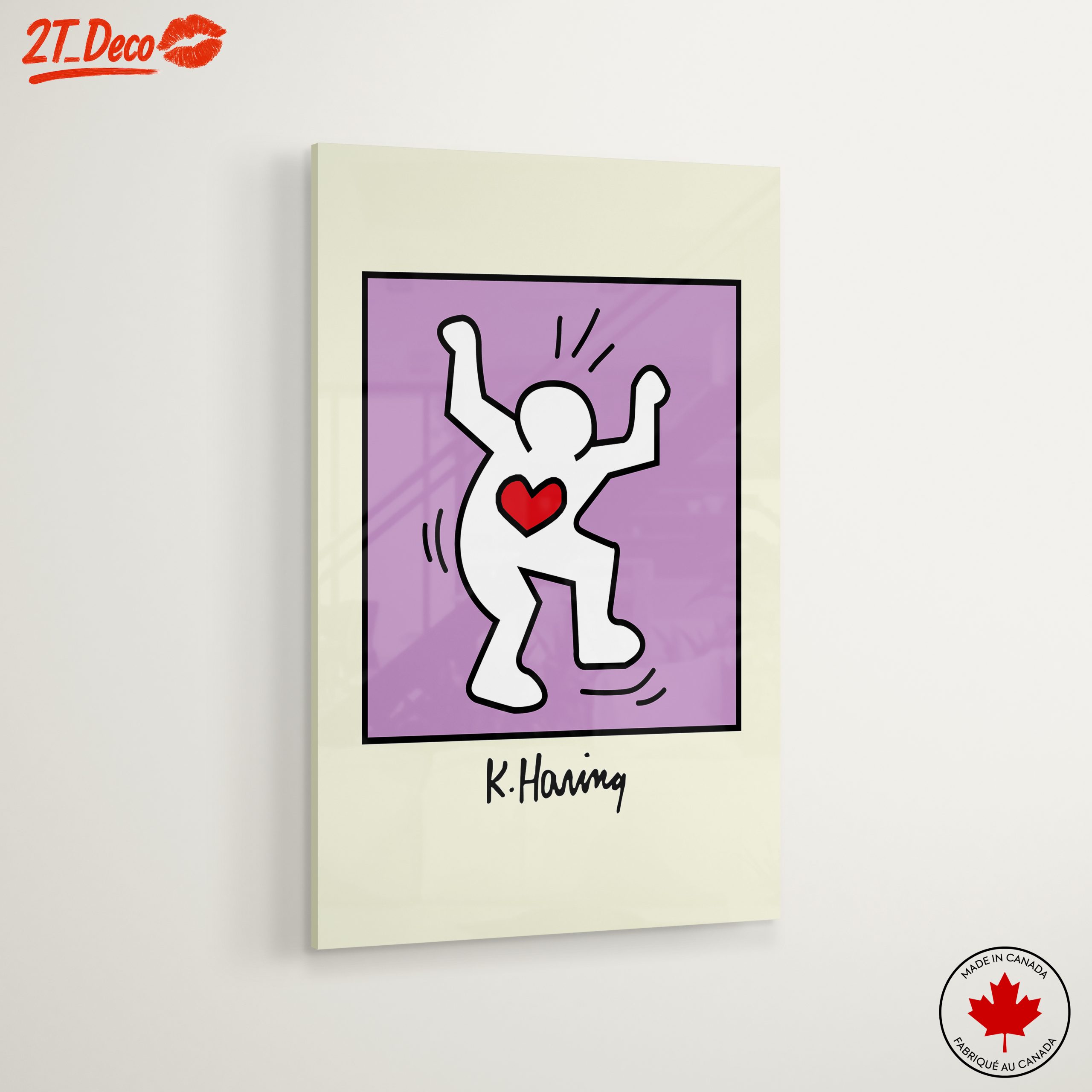 Colorful Contemporary Pop Art with Heart Motif - Image 6
