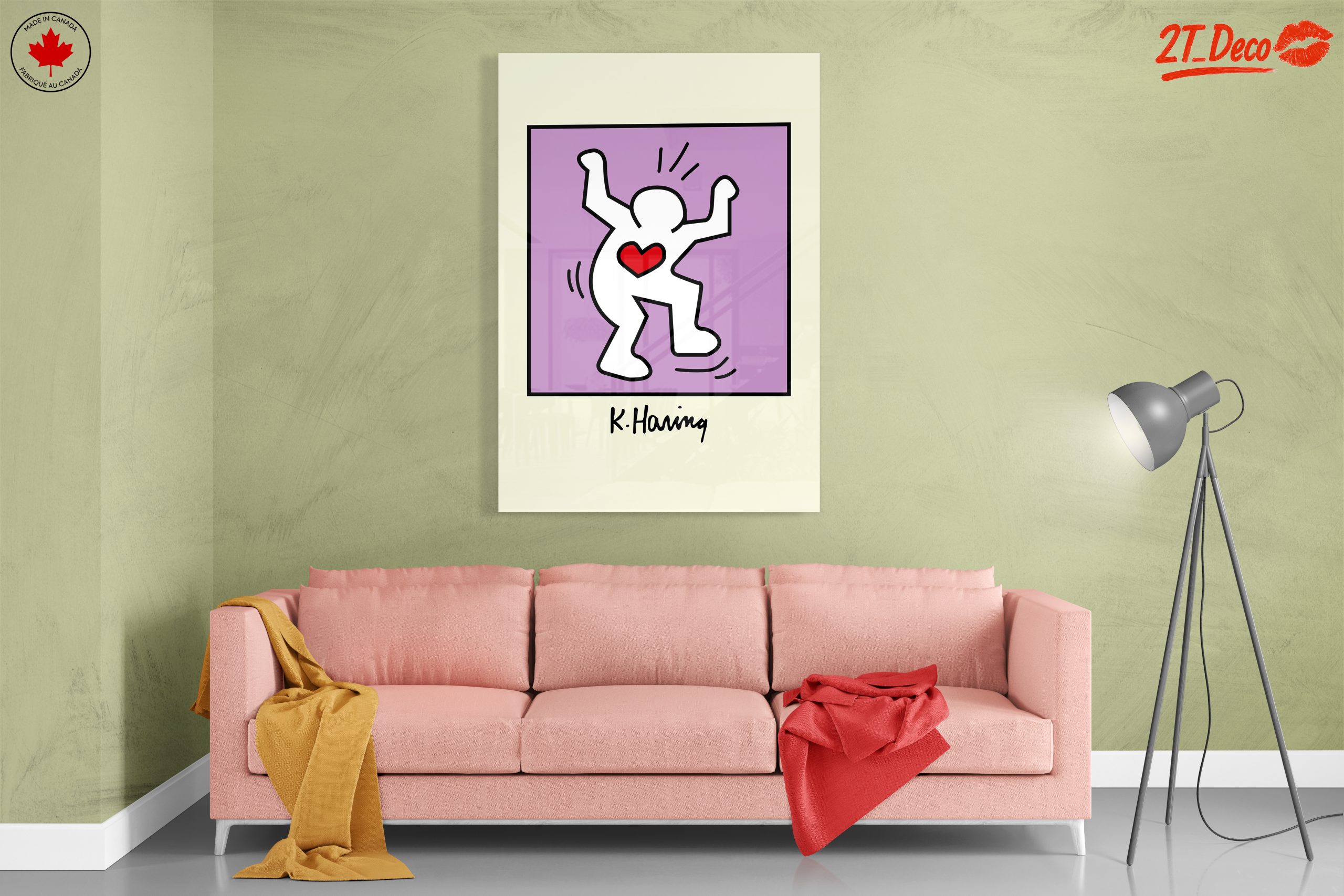 Colorful Contemporary Pop Art with Heart Motif - Image 7