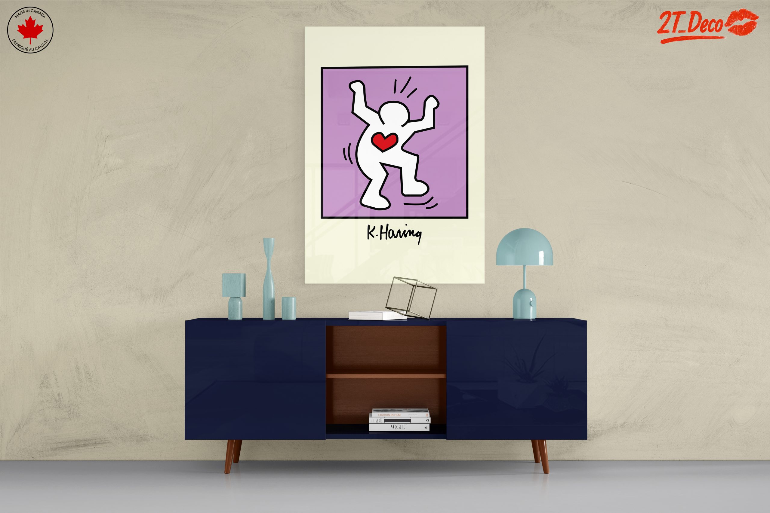 Colorful Contemporary Pop Art with Heart Motif - Image 8