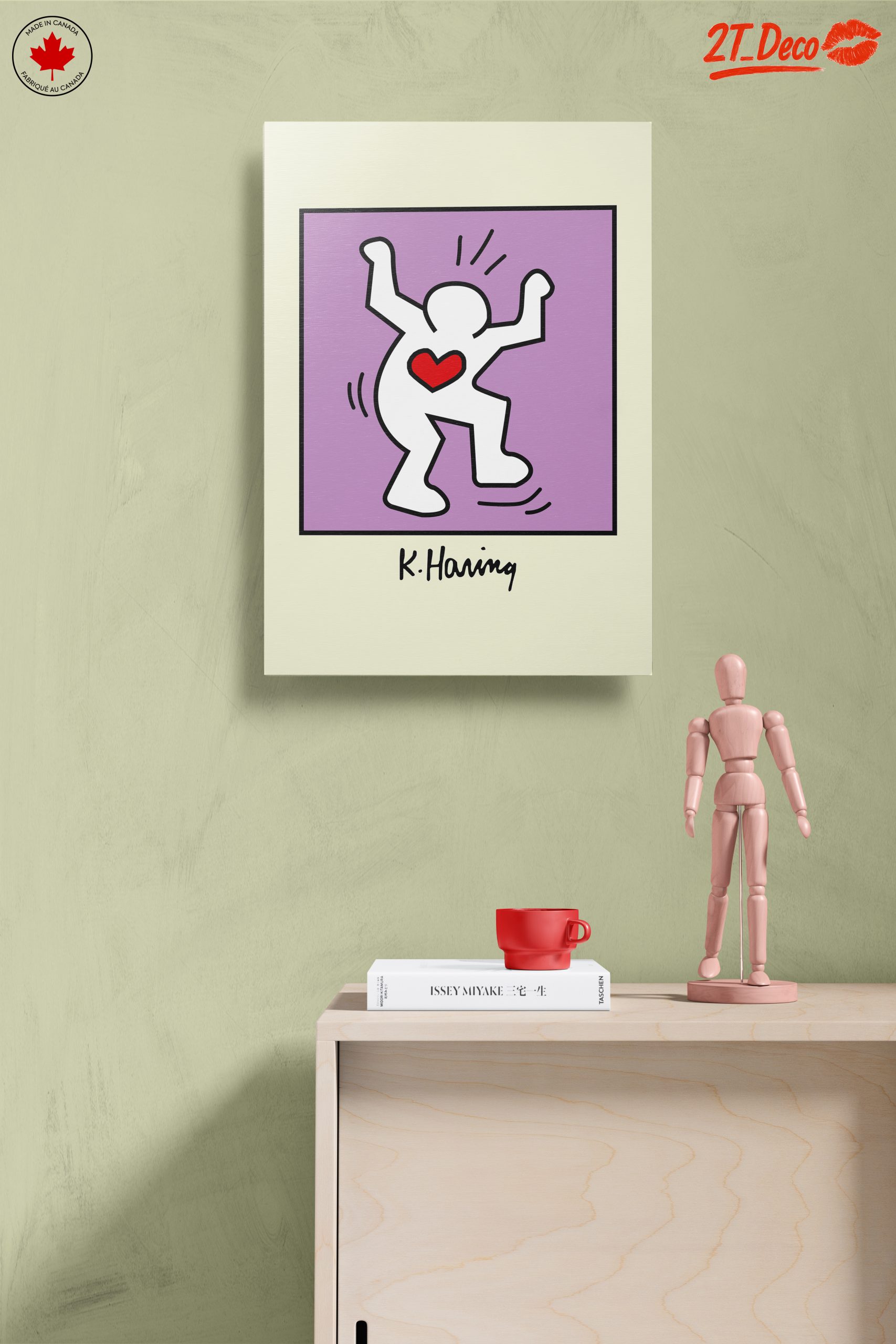Colorful Contemporary Pop Art with Heart Motif - Image 14