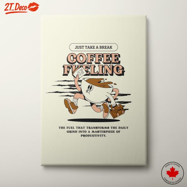 Coffee Fueling Fun Illustration Art