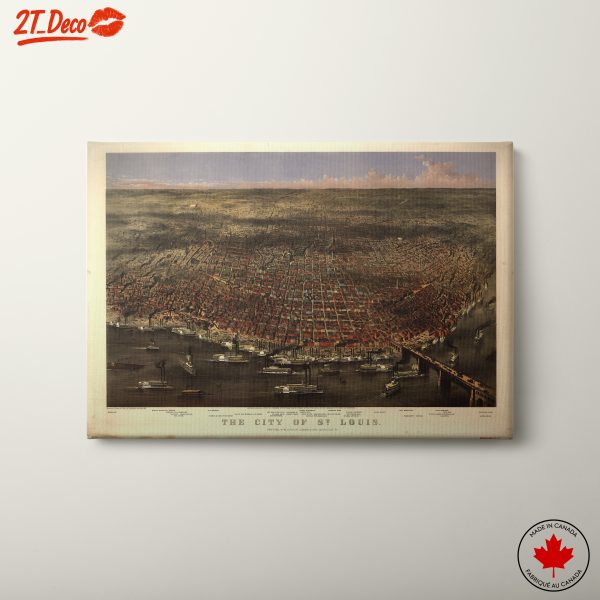 Historical Aerial View of St. Louis