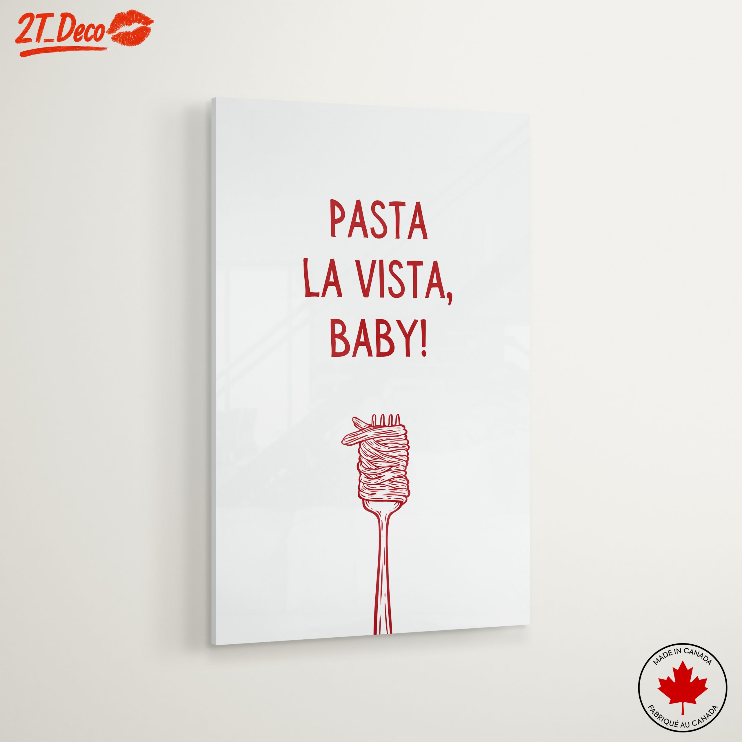 Whimsical Pasta Art with Catchy Phrase - Image 6