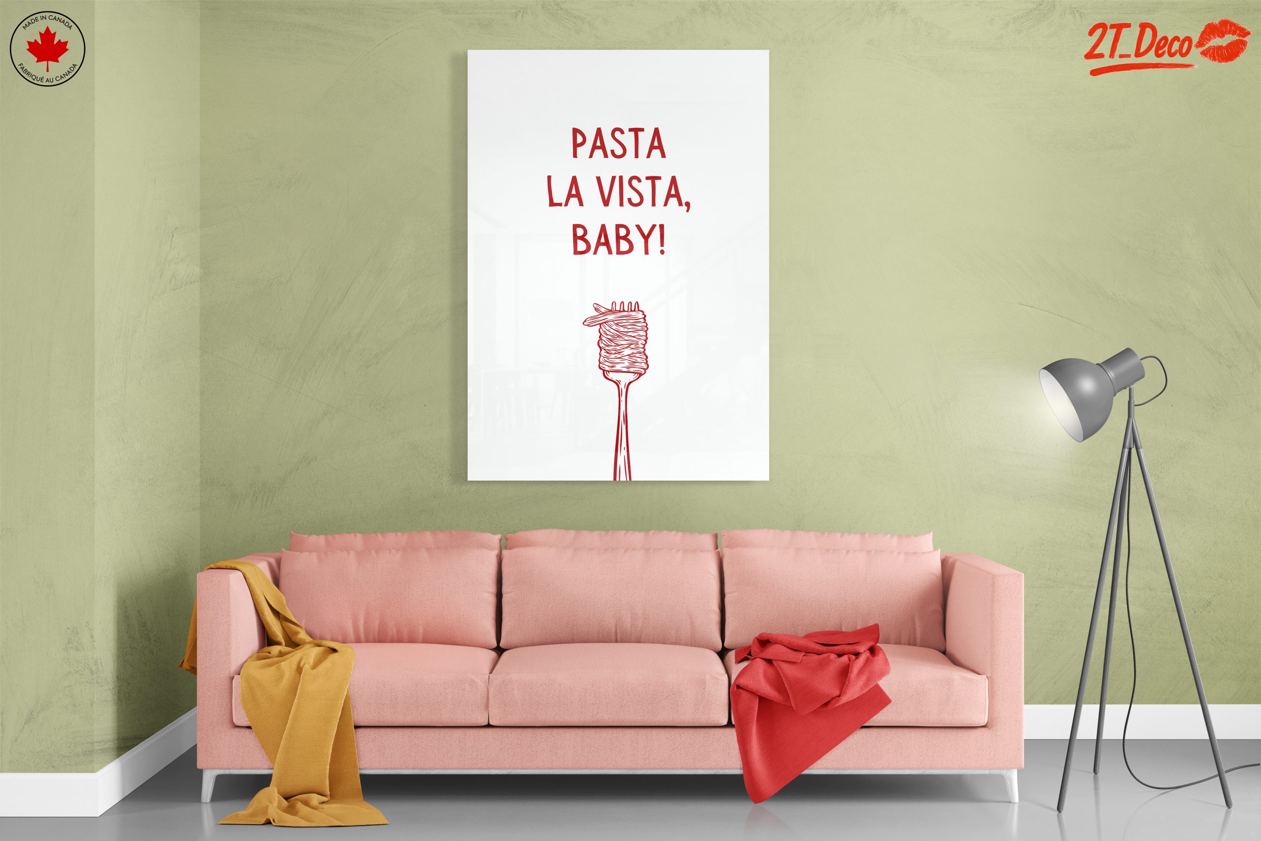 Whimsical Pasta Art with Catchy Phrase - Image 7