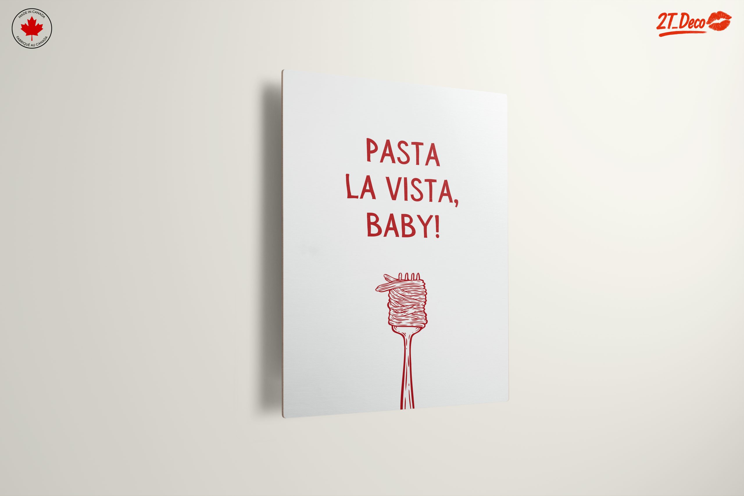 Whimsical Pasta Art with Catchy Phrase - Image 13
