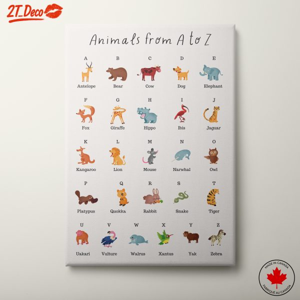 Colorful Animal Illustrations From A to Z