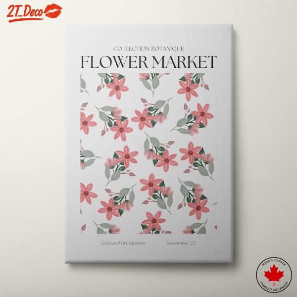 Flower Market Botanical Art for Home Decor
