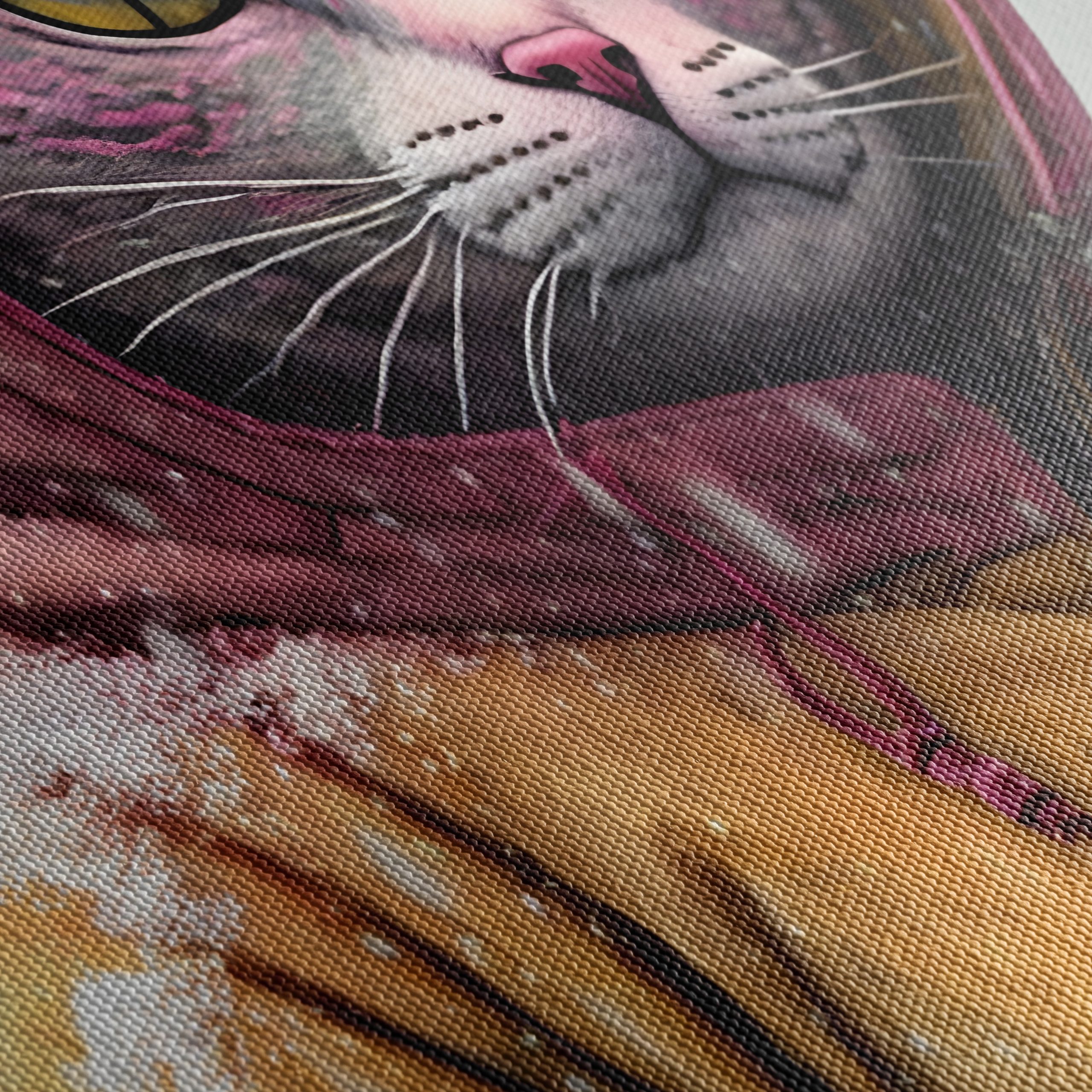 Playful Cat in Winter Hoodie Art - Image 5