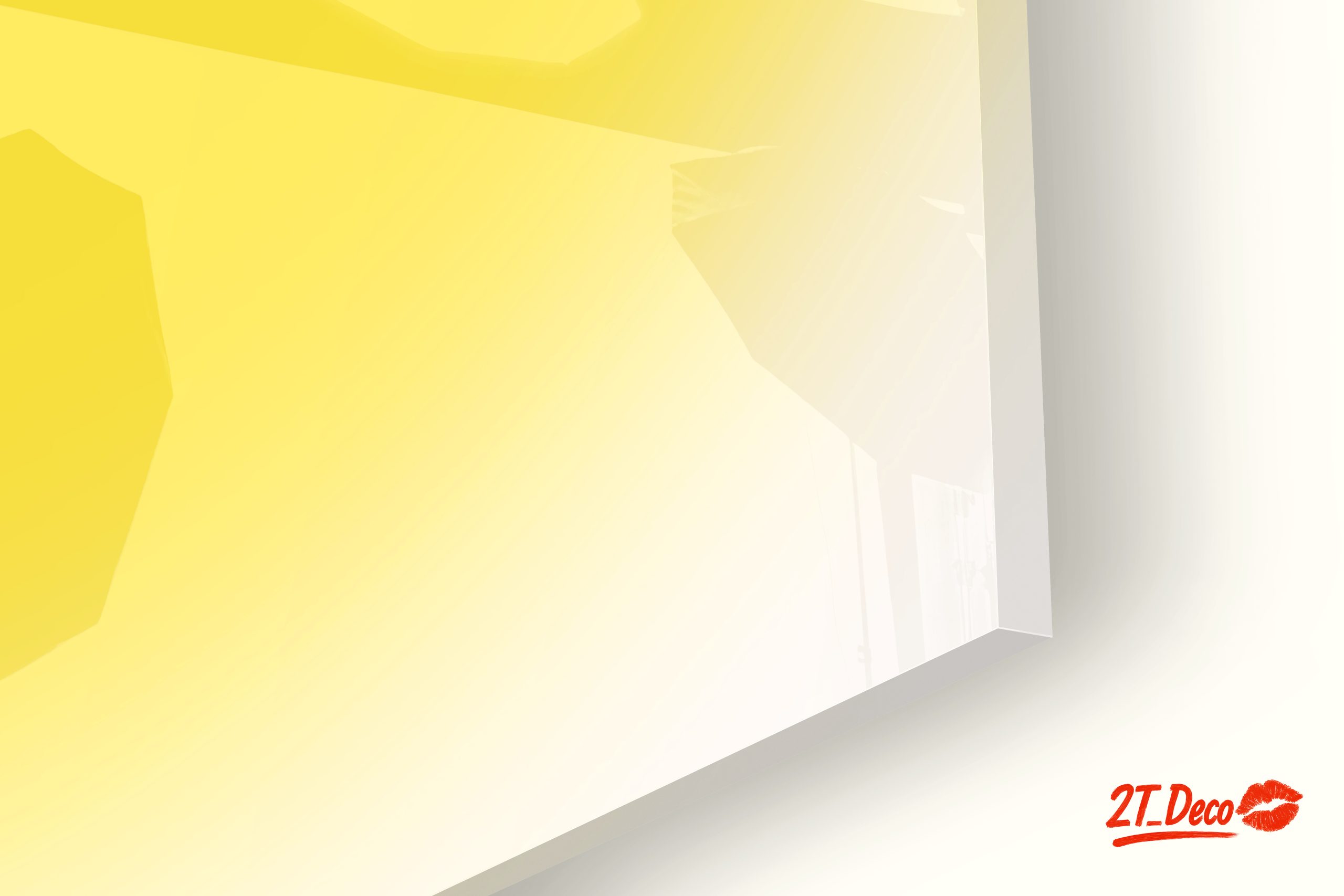 Vibrant Yellow Abstract Art - Image 9