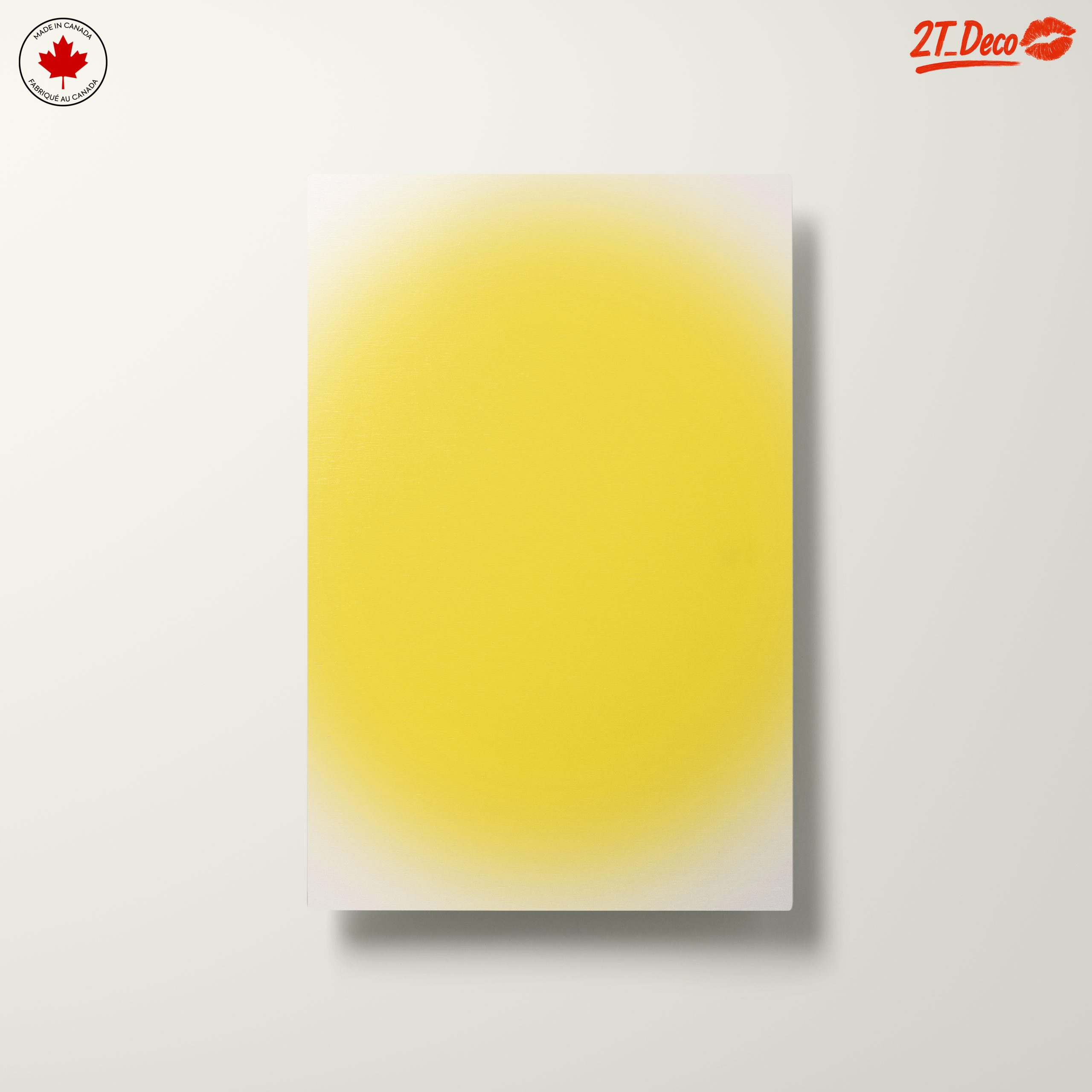 Vibrant Yellow Abstract Art - Image 10