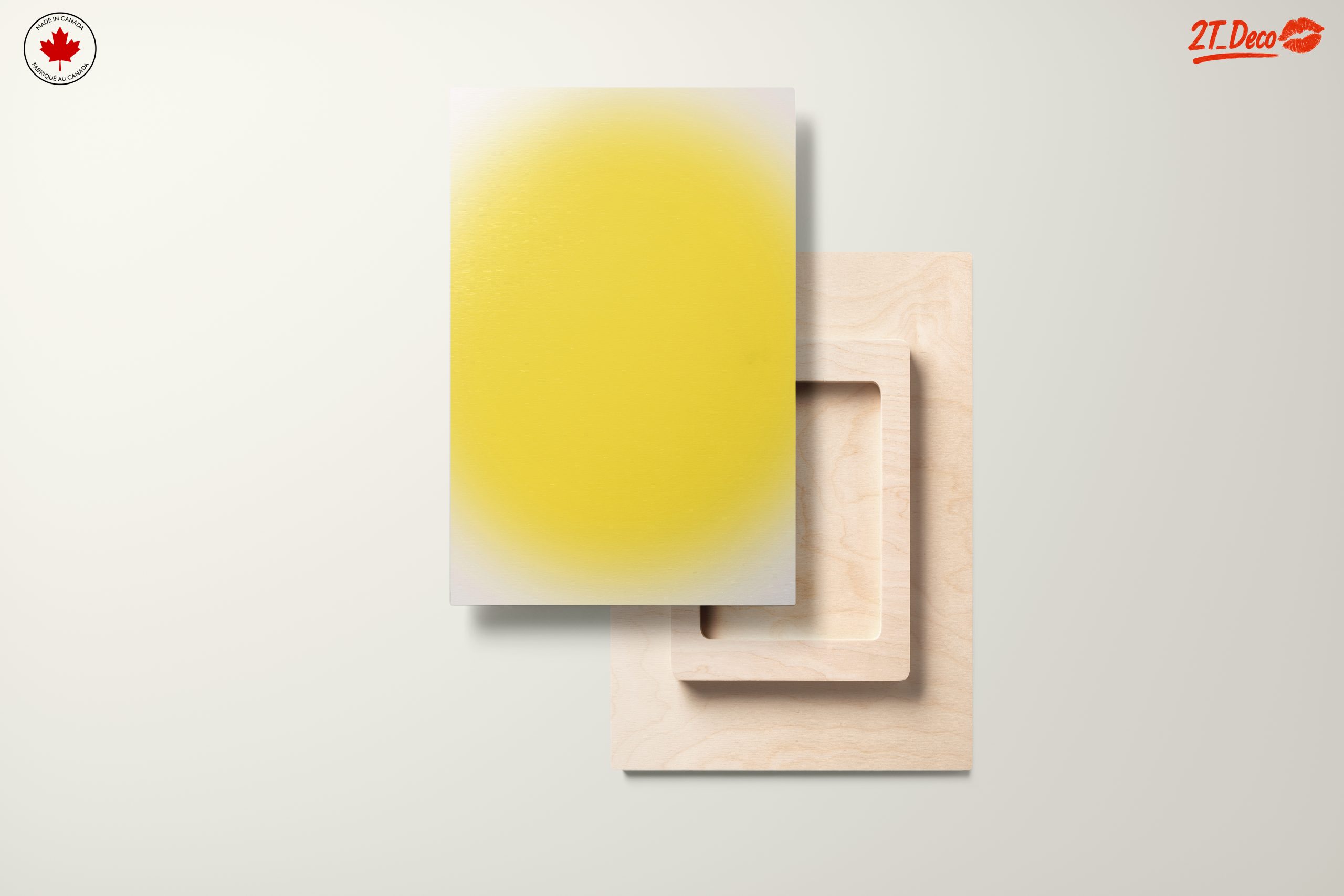 Vibrant Yellow Abstract Art - Image 11