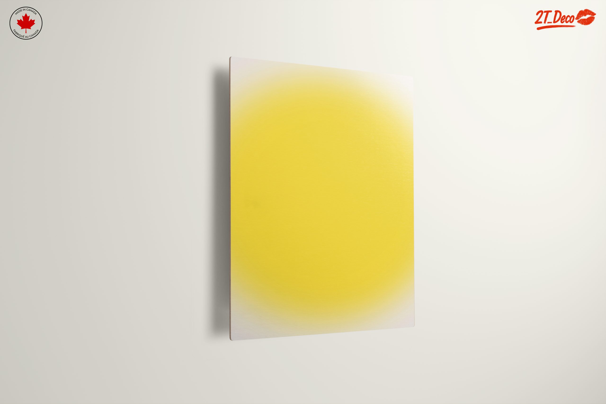 Vibrant Yellow Abstract Art - Image 13