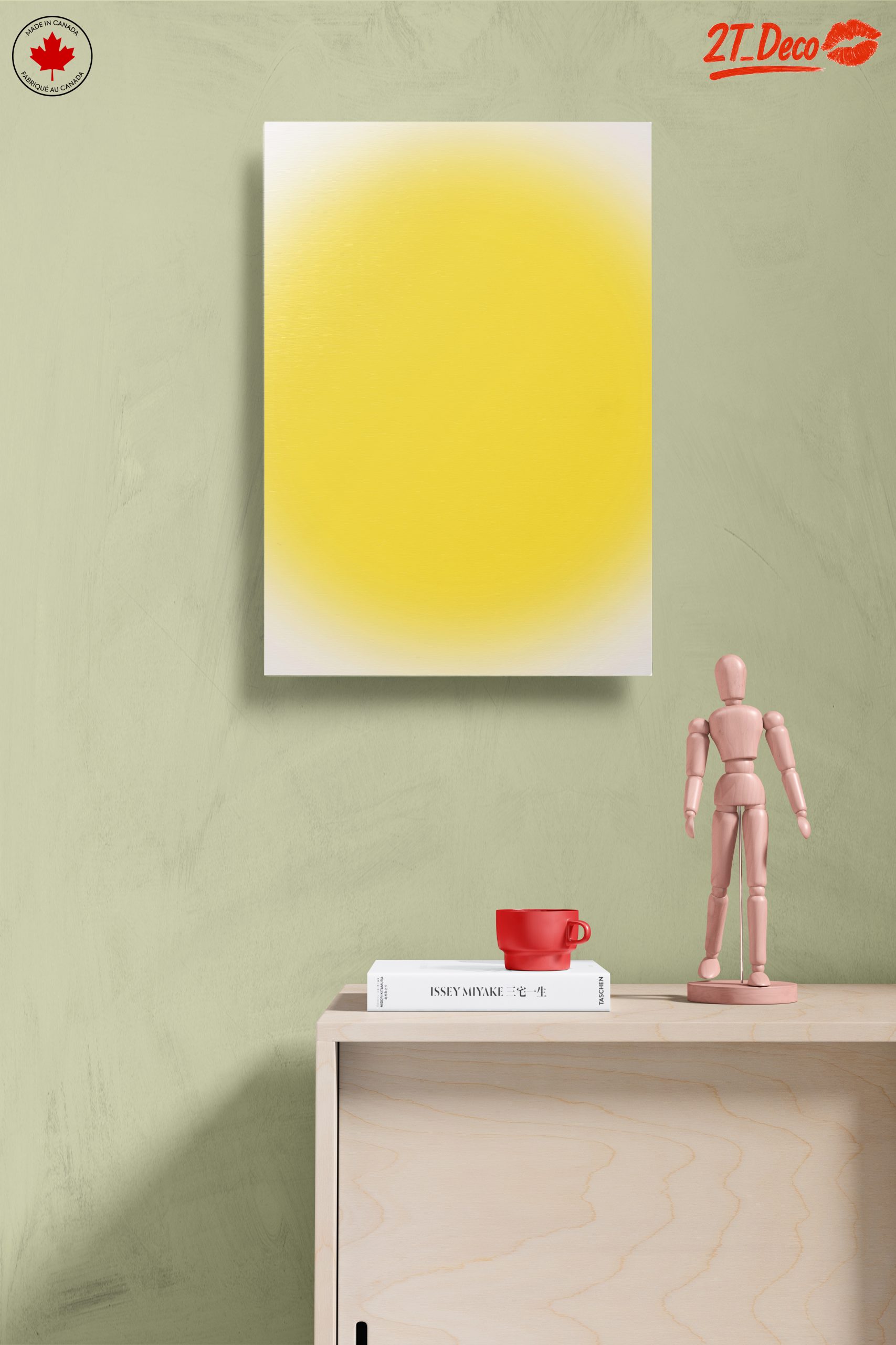Vibrant Yellow Abstract Art - Image 14