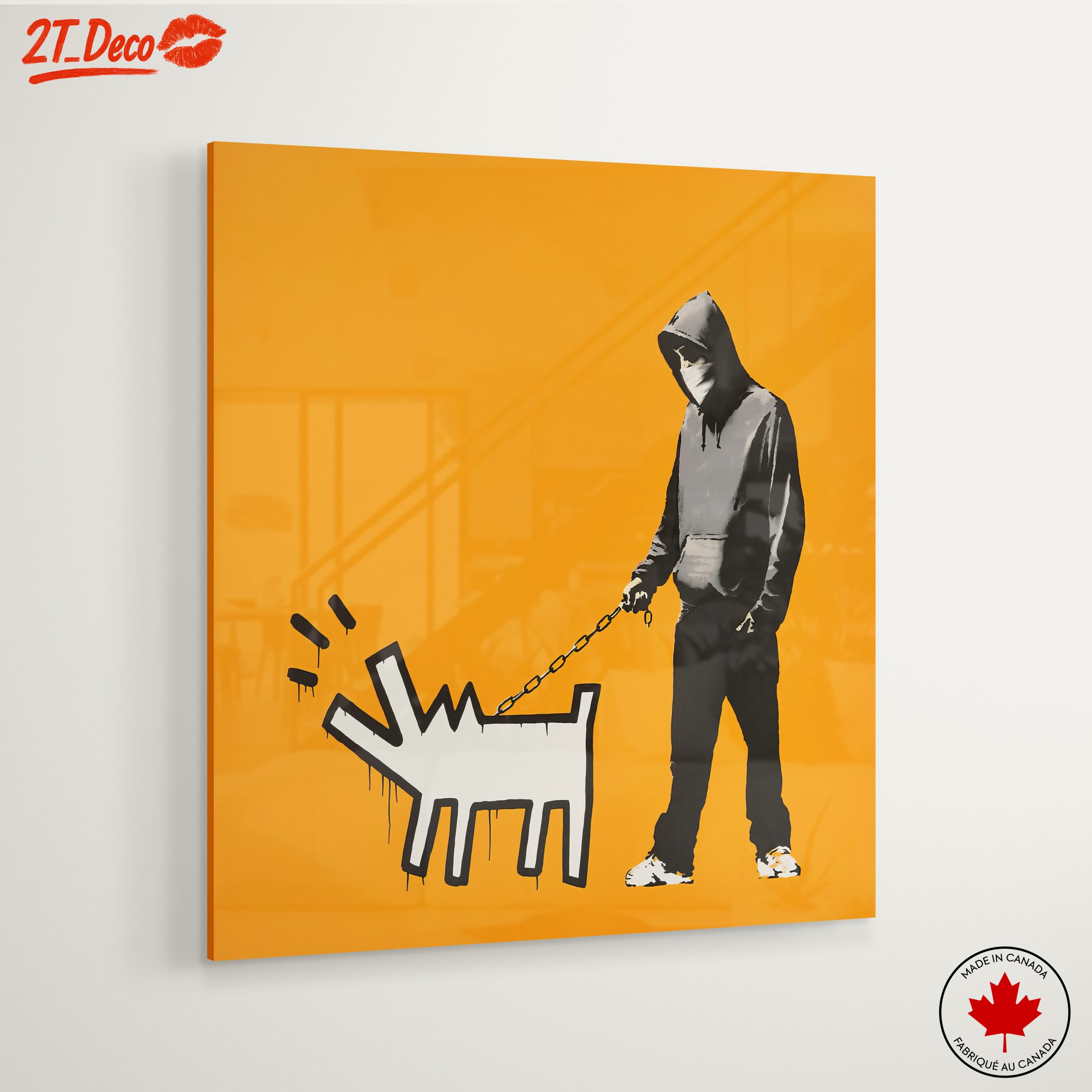 Urban Street Art Featuring Playful Dog - Image 6